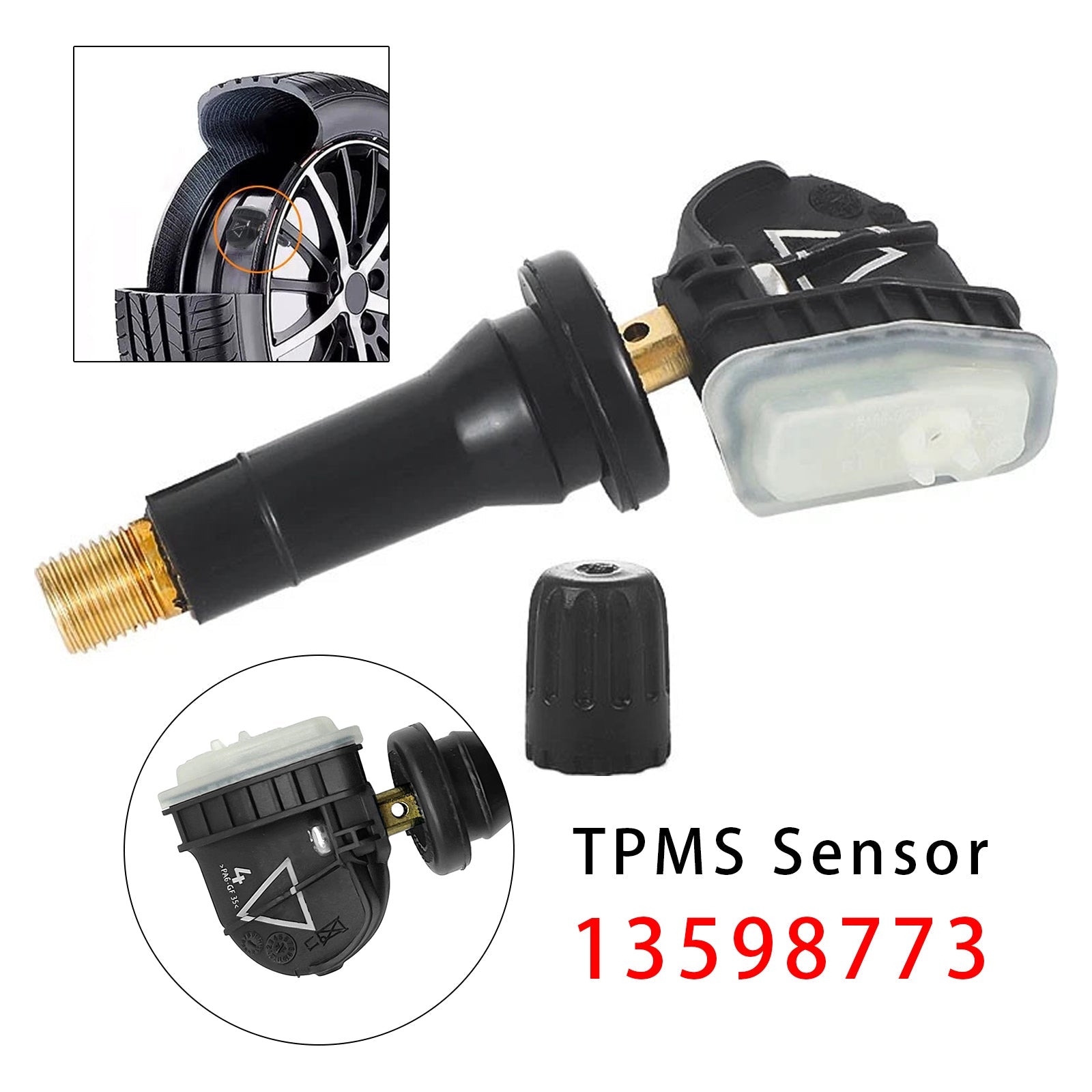 1X TPMS Tire Pressure Sensor For GMC Buick Chevy Silverado Cadillac 13598773