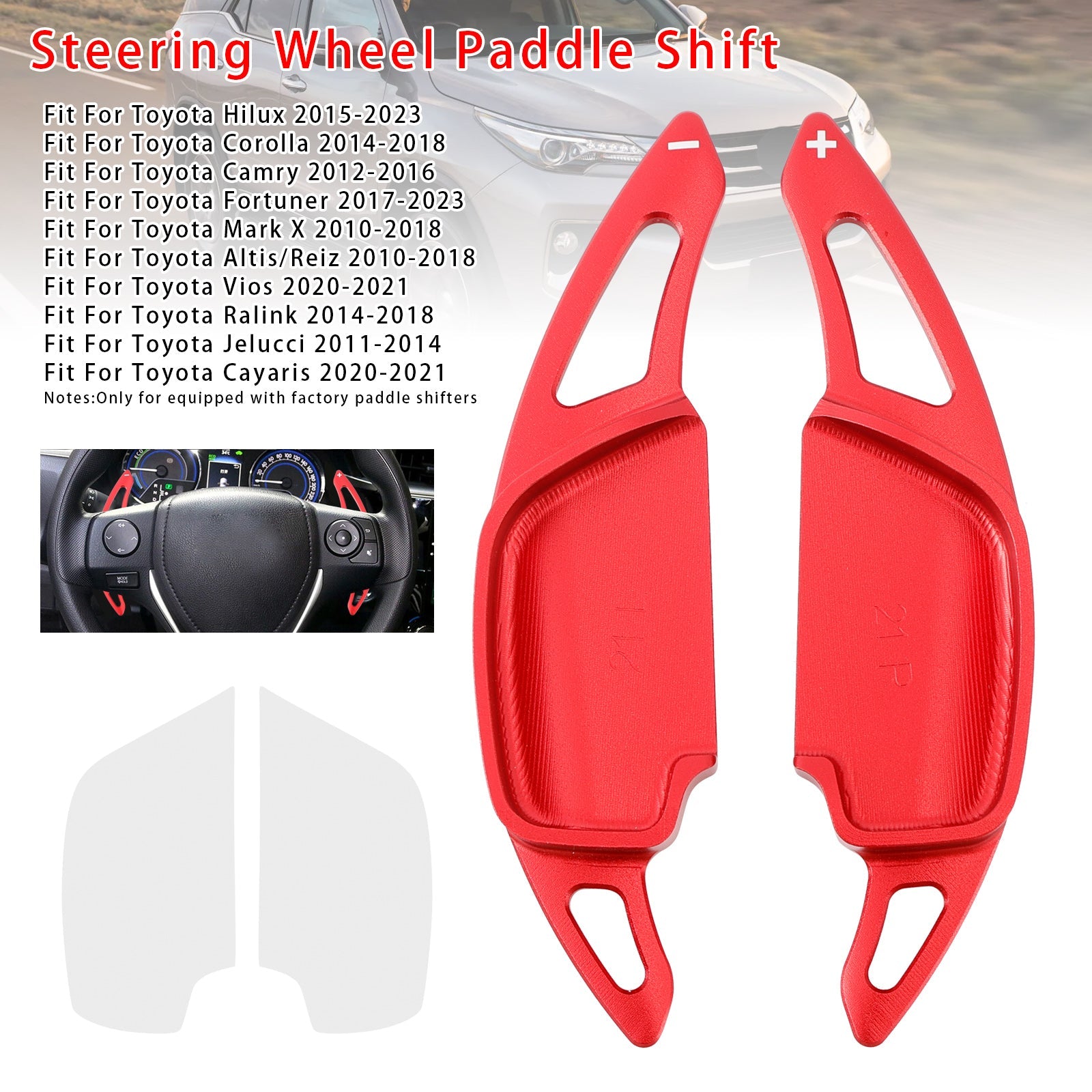 Steering Wheel Paddle Shifter For Toyota Hilux Fortuner