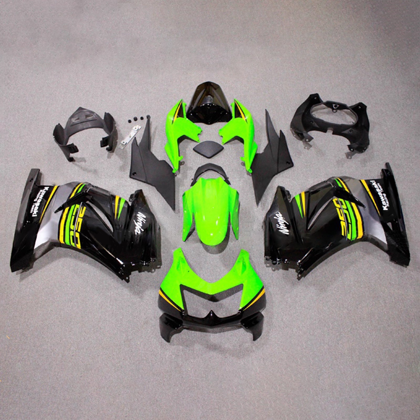 Injection Fairing Kit Bodywork Plastic ABS fit For Kawasaki EX250 Ninja250R 2008-2012