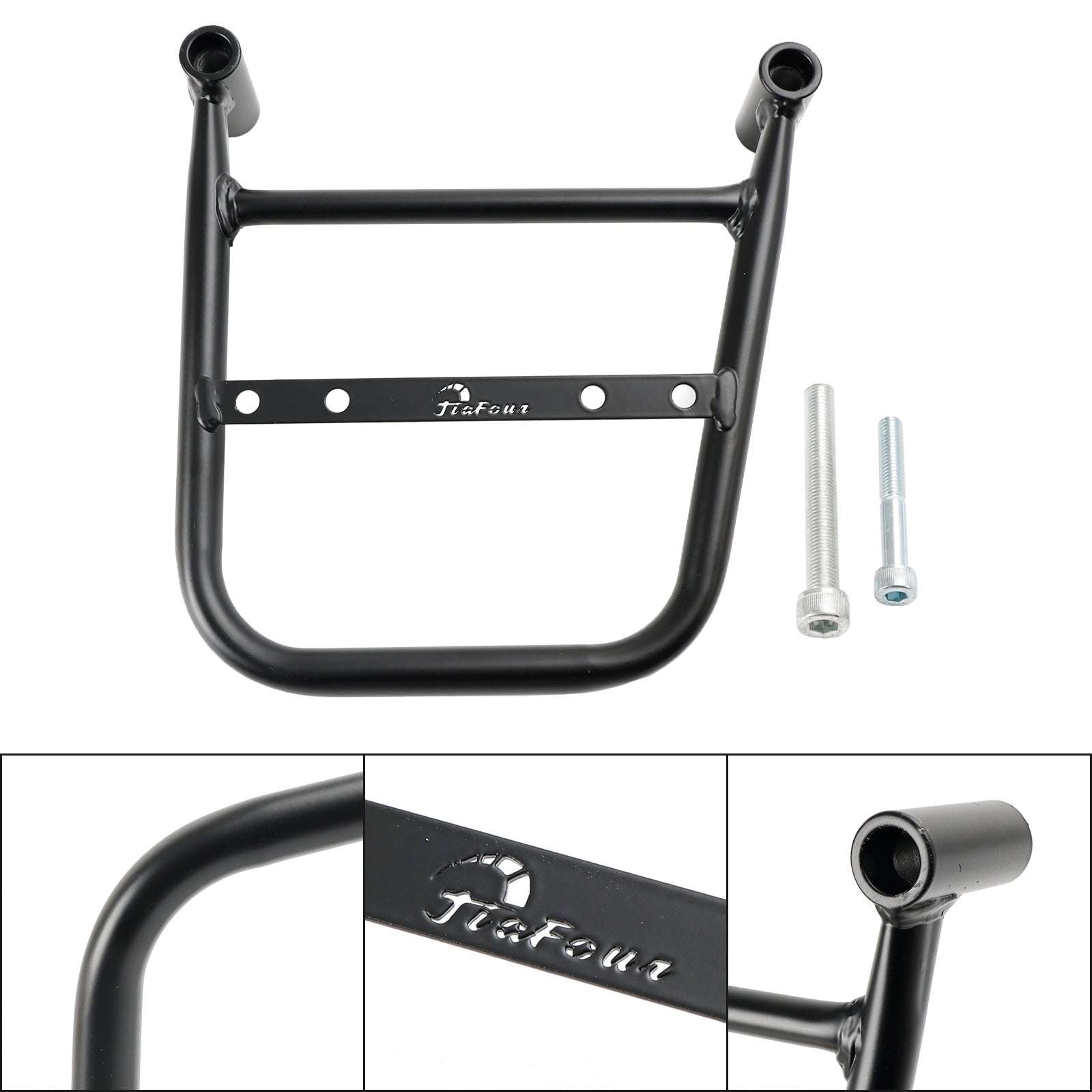 Luggage Rack Side Saddle Bag Mount Bracket For Kawasaki Vulcan S 650 16-23 Cafe
