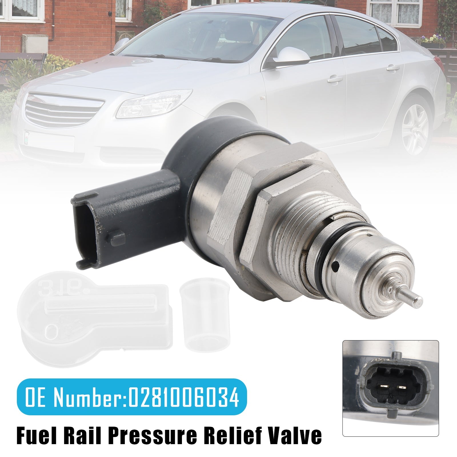 Fuel Rail Pressure Relief Valve 0281006034 For Opel Astra J Insignia A Saab 9-5 2.0