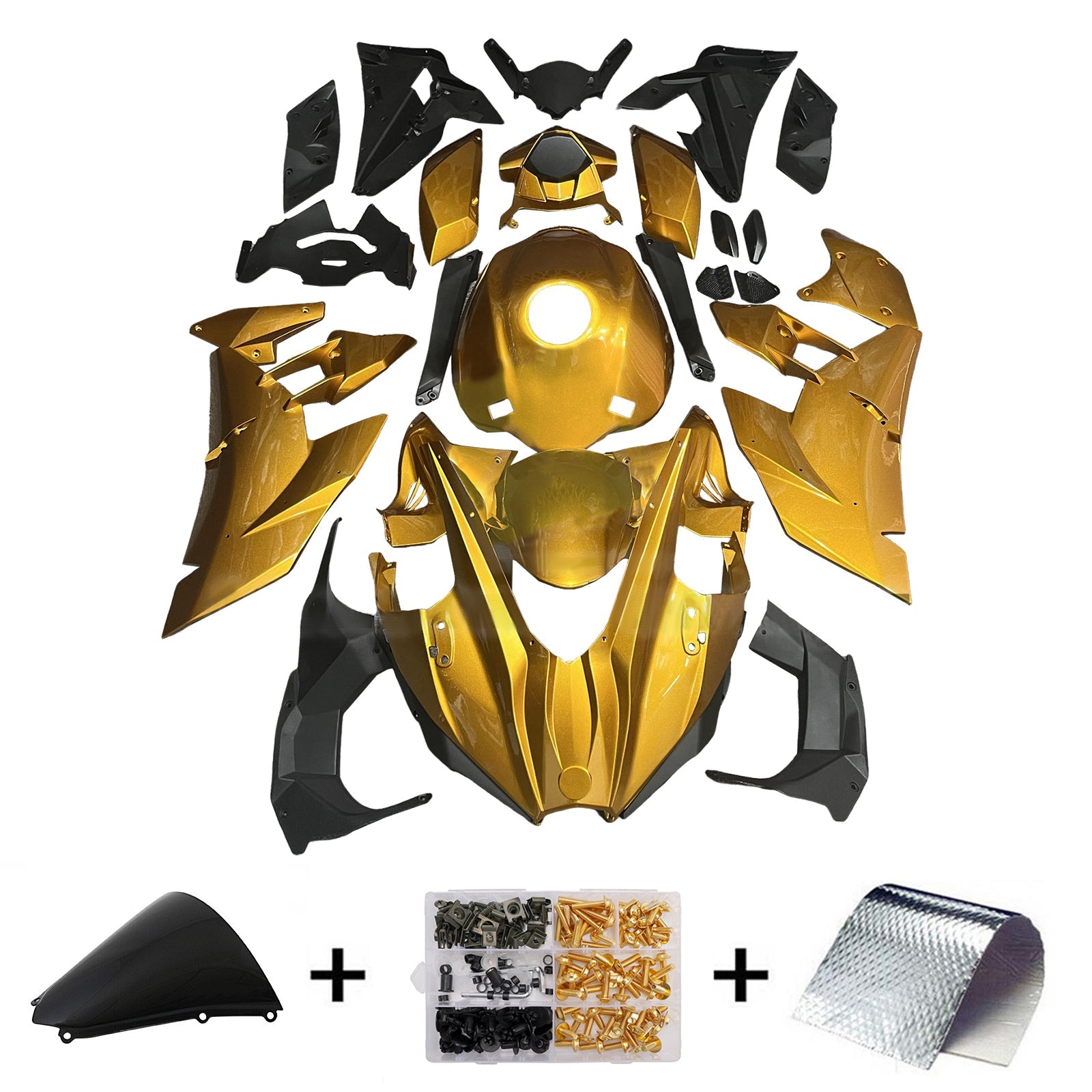 Injection Fairing Kit Bodywork ABS fit For Kawasaki Ninja H2 2015-2025