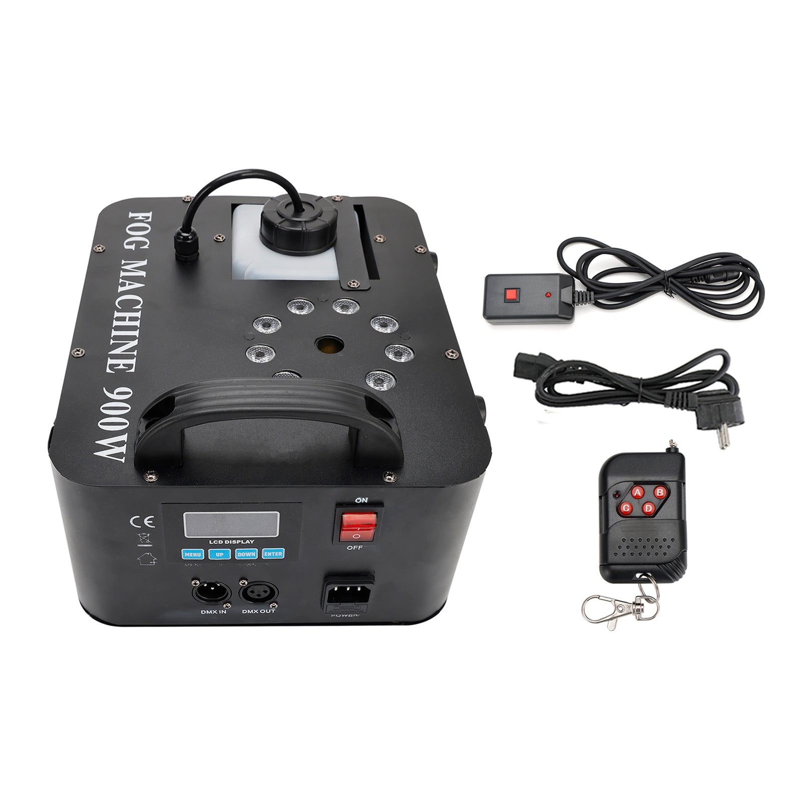 900W RGB LED Light Smoke Fog Machine Stage Fogger DJ Spray Smoke Effect
