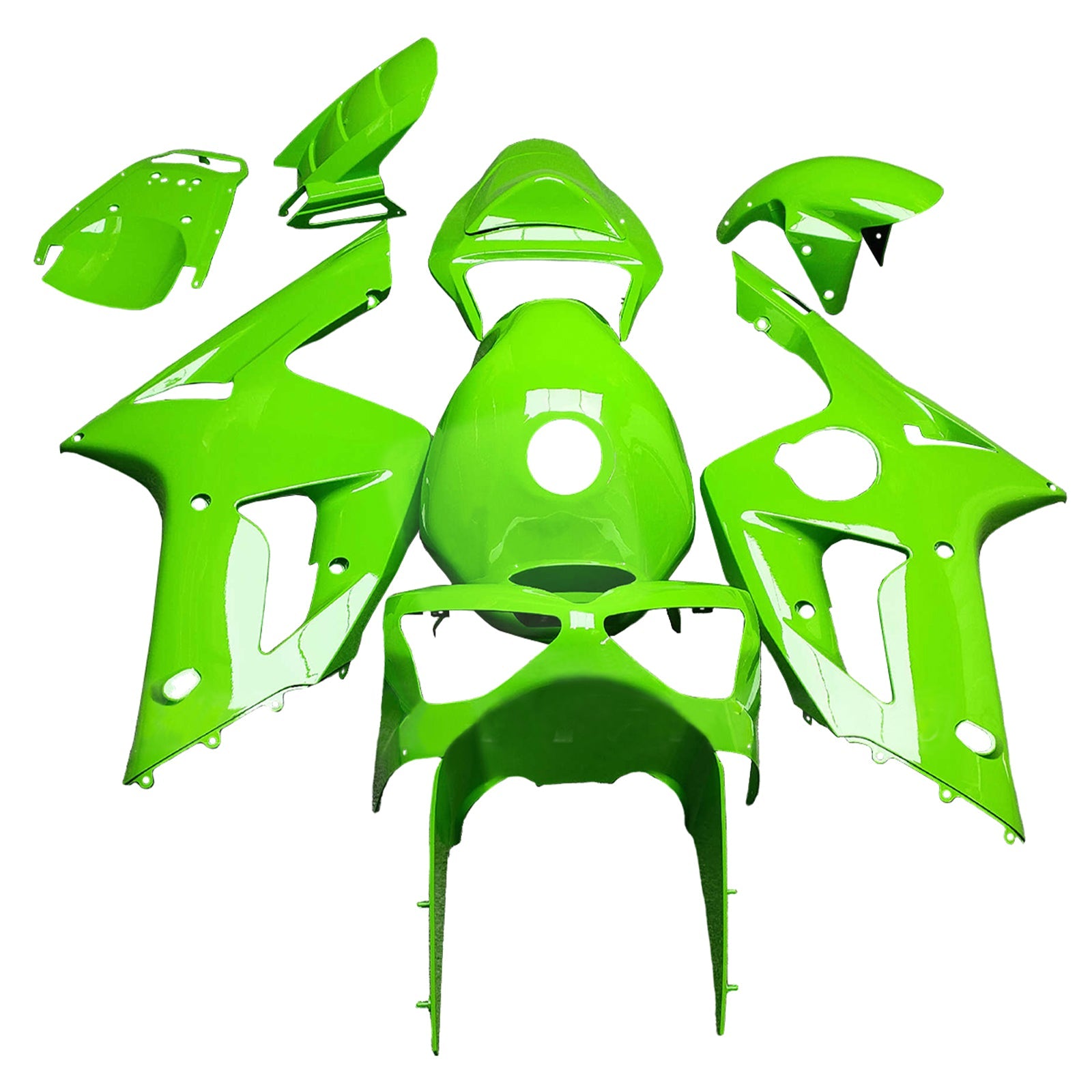 Injection Fairing Kit Bodywork Plastic ABS fit For Kawasaki ZX6R 636 2003-2004