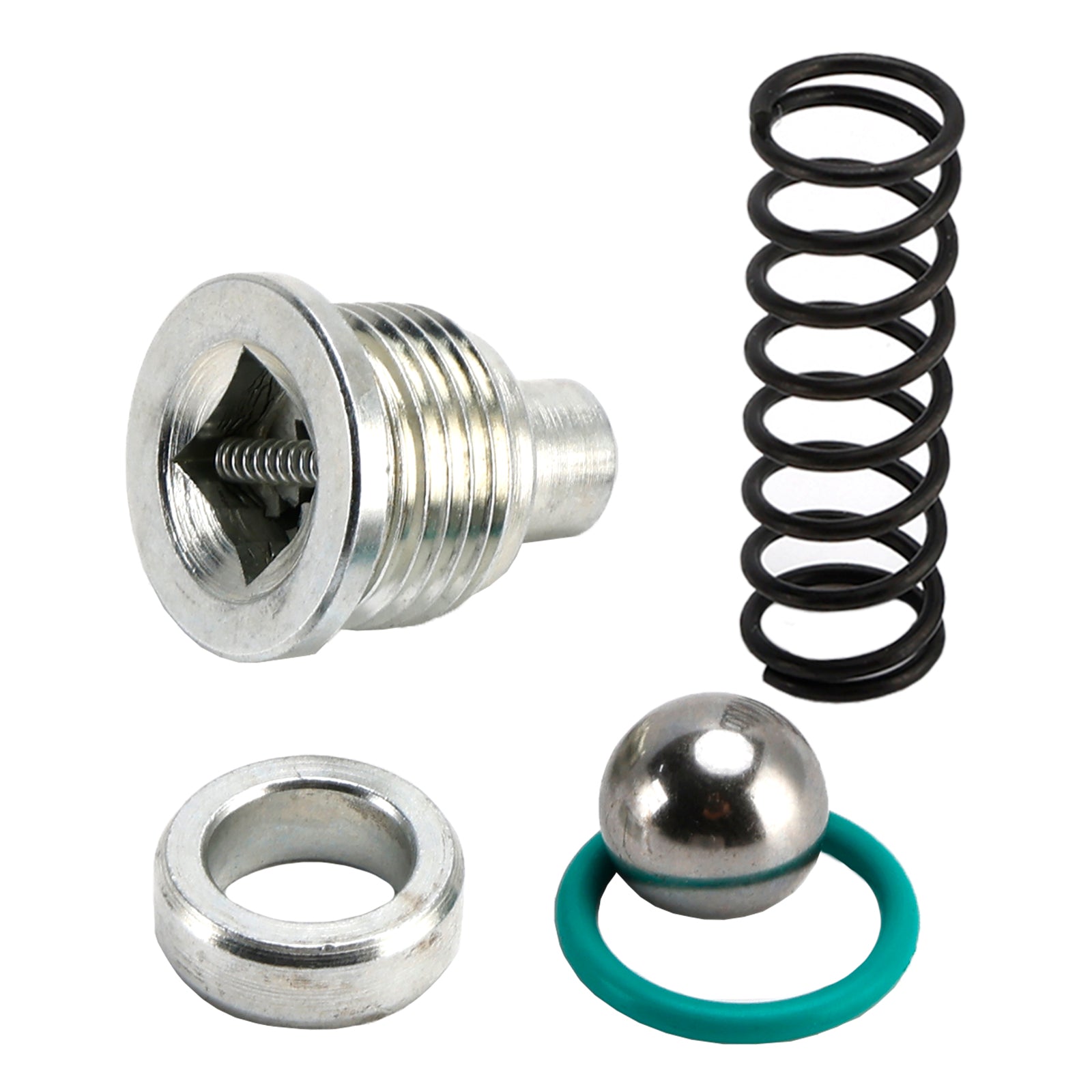 1994.77-2003 Ford F250 F350 F450 F550 FSD E250 E350 E450 ESD 7.3L Diesel Oil Pump Relief Valve Spring Plug & Seals Kit