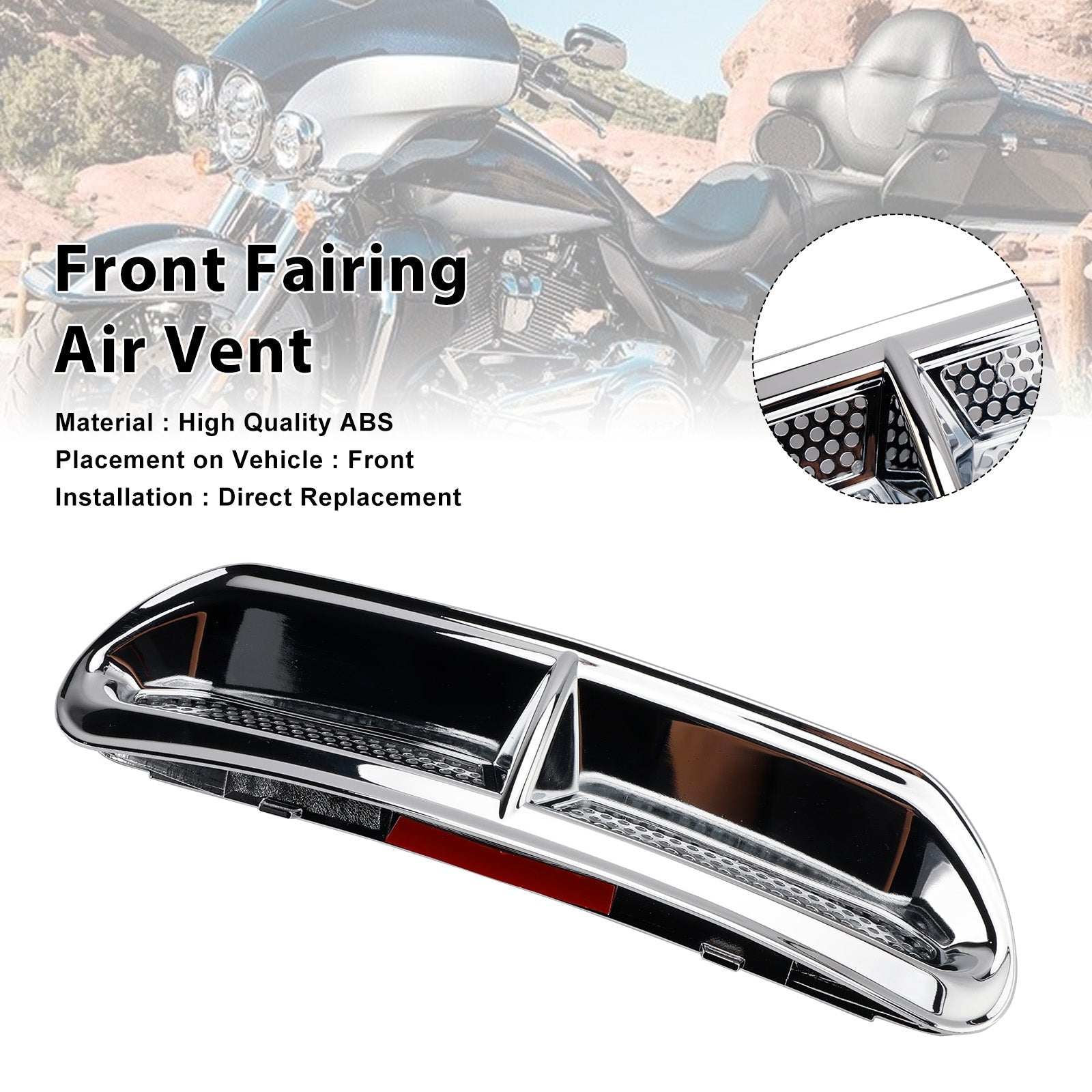 2014-2016 Harley-Davidson Electra Glide Ultra Classic Low FLHTCUL Front Fairing Air Vent Trim