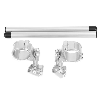 Universal Adjustable Rotatable CNC Billet Clip Ons Fork Tube Handlebar Kit 47mm