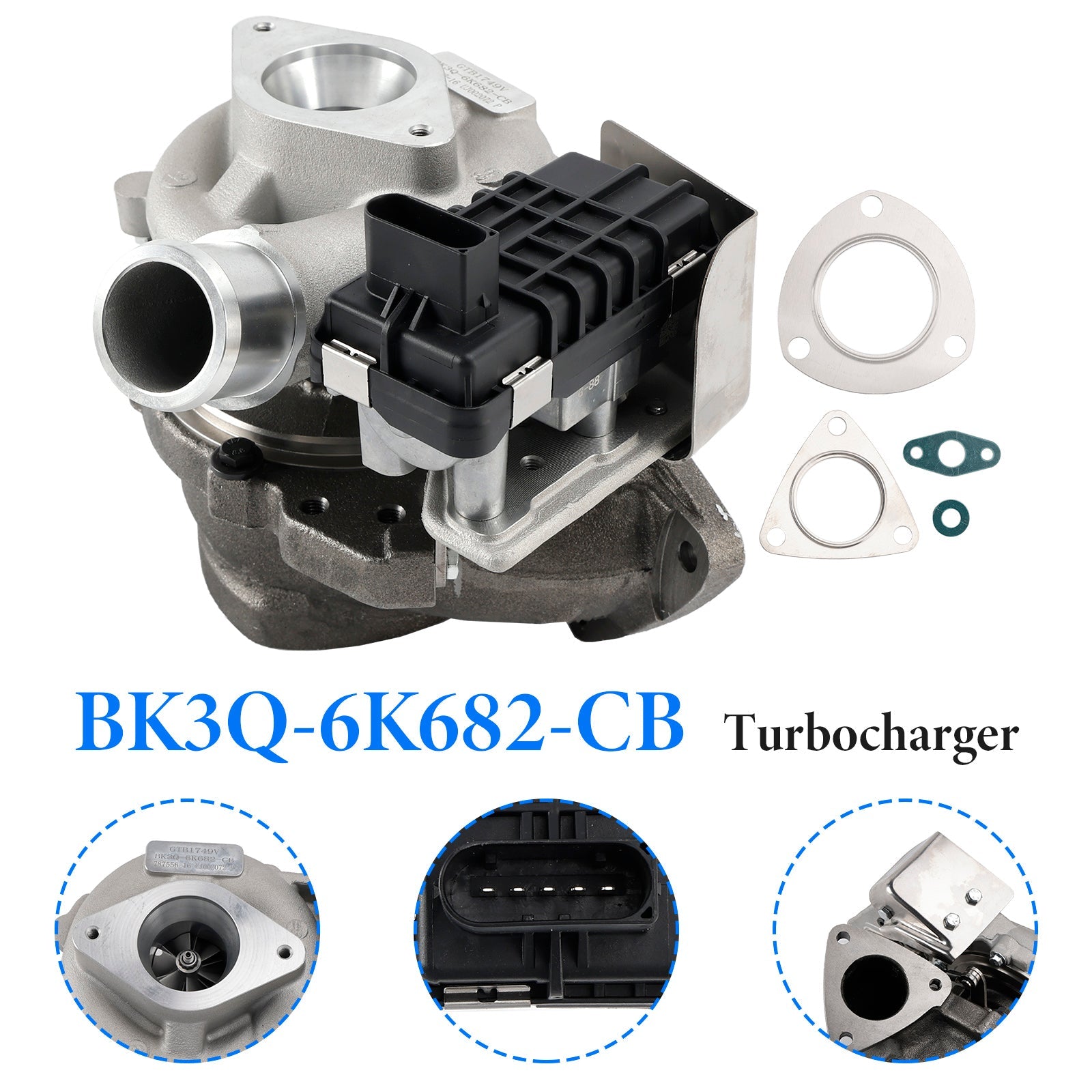 Turbocharger for Ford Ranger 2.2 TDCI 2010 787556-0016 BK3Q-6K682-CB