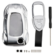 VW Polo Skoda Leather Alloy Zinc Car Key Silvery Case Cover