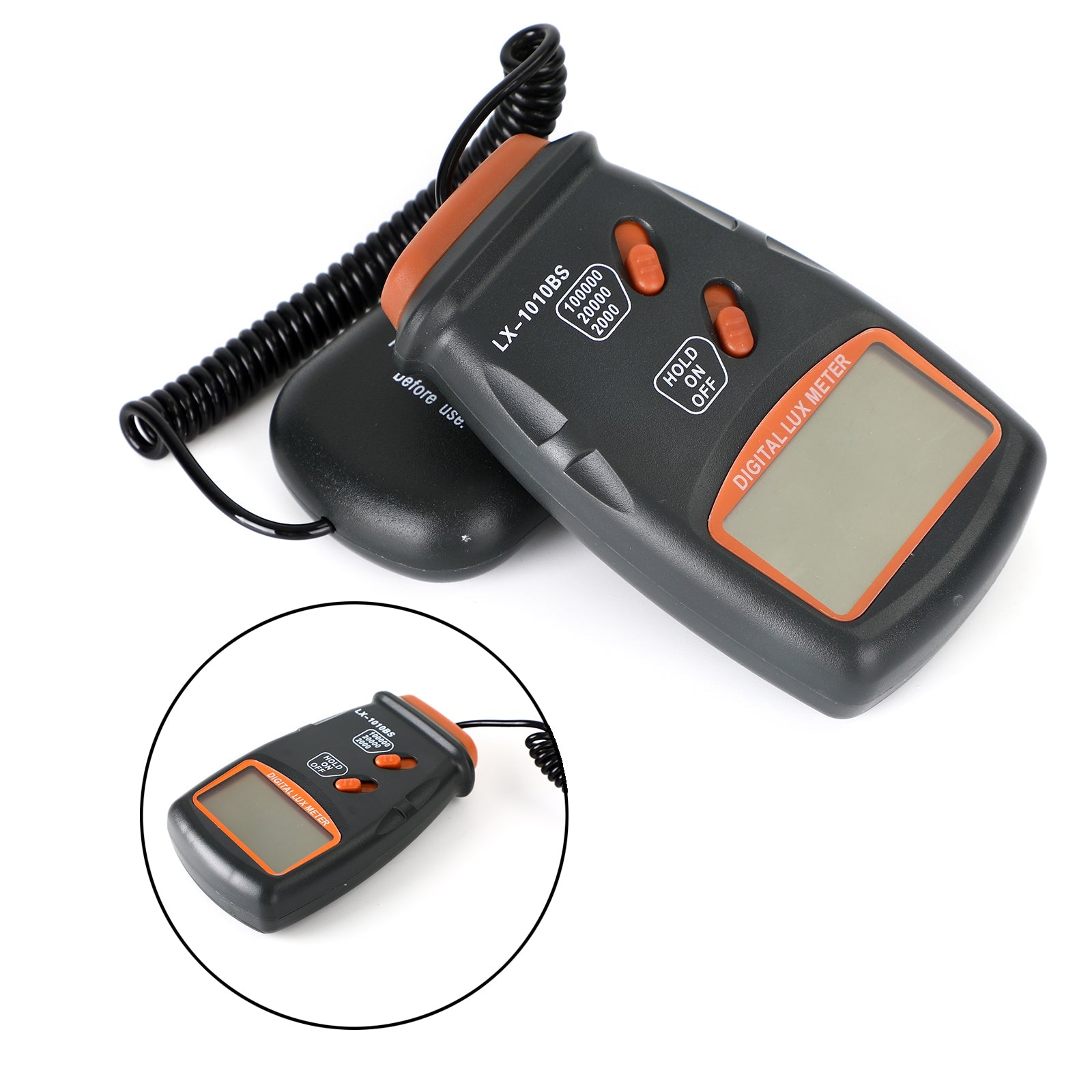 Digital Luxmeter Lux Meter Light Level Sensor Tester Photometer 0-100000Lux