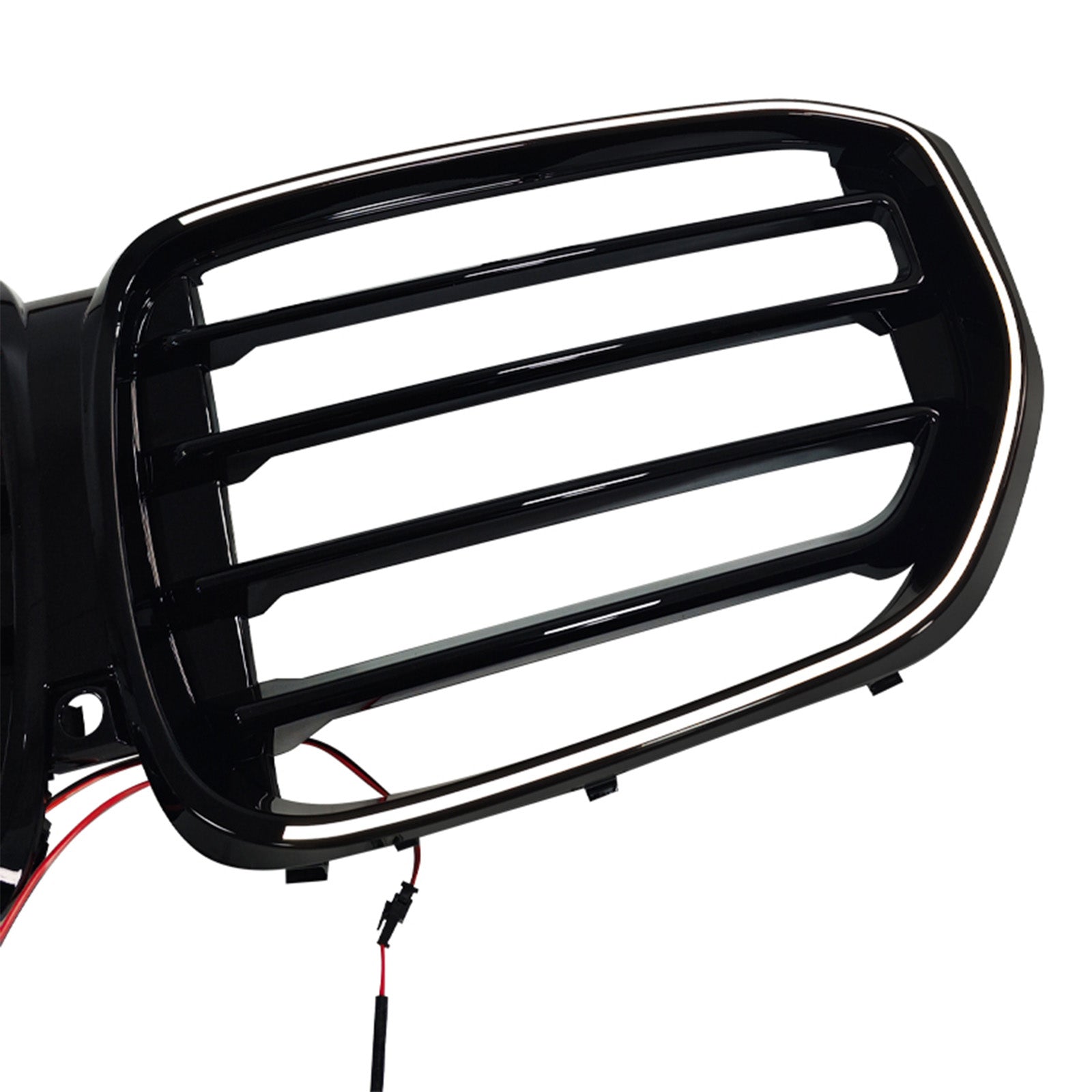 2024+ Fit BMW G05 LCI X5 Single Line W/LED M-Style Front Bumper Grille Grill