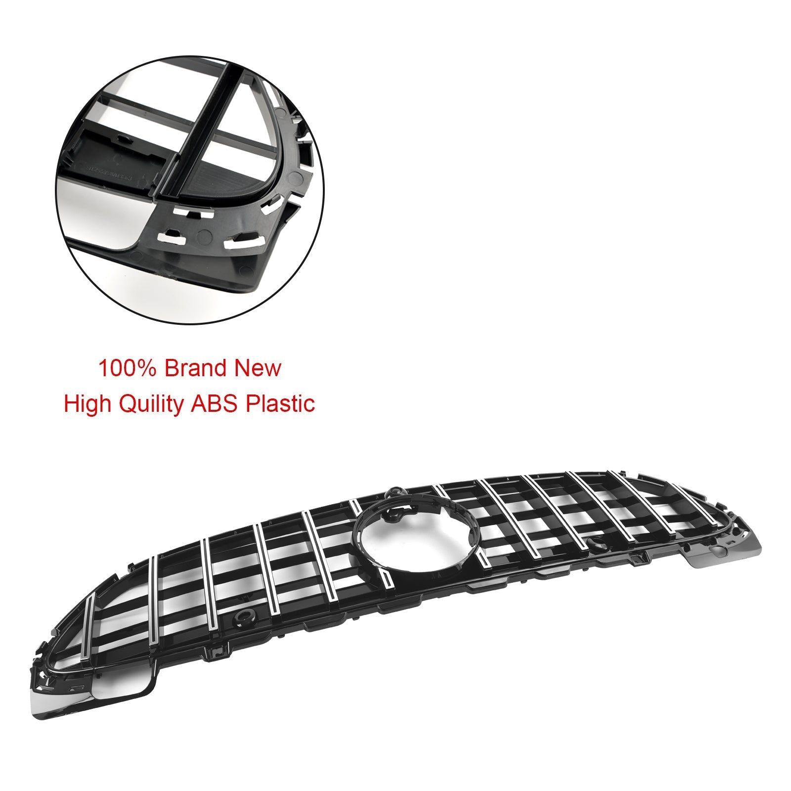 2022-2023 Mercedes Benz W206 GTR Style Front Bumper Grille Grill W/Camera