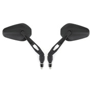 NEW NYLON M10 10MM REARVIEW SIDE MIRRORS PAIR FOR MOTORCYCLE MOTORBIKE CUSTOM