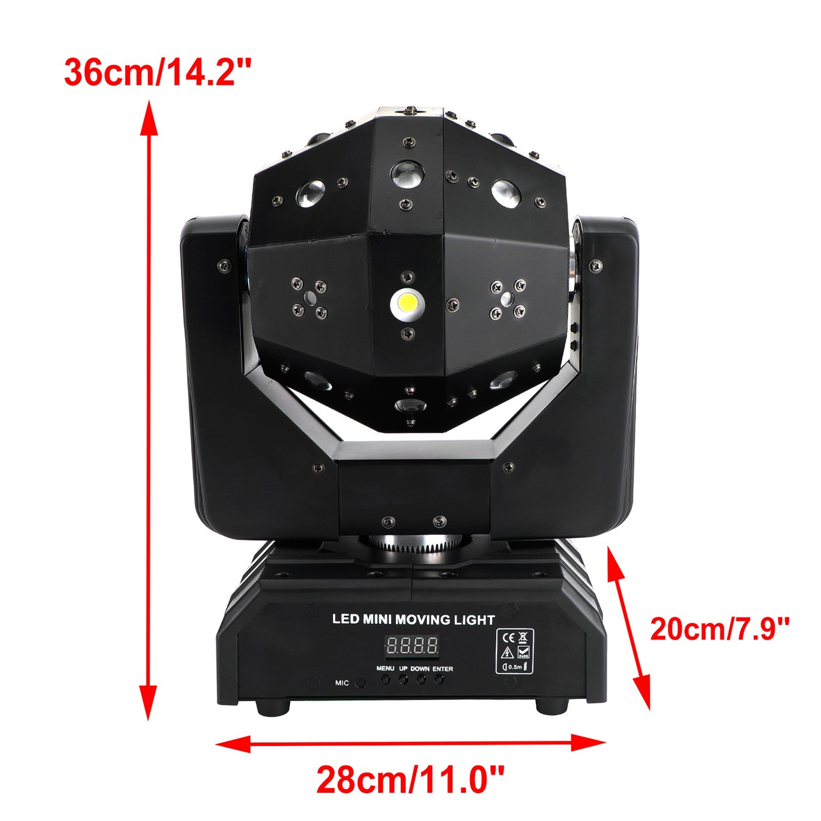 RGBW 3In1 LED Laser Moving Head Stage Light DMX DJ Disco Party Effect Lighting