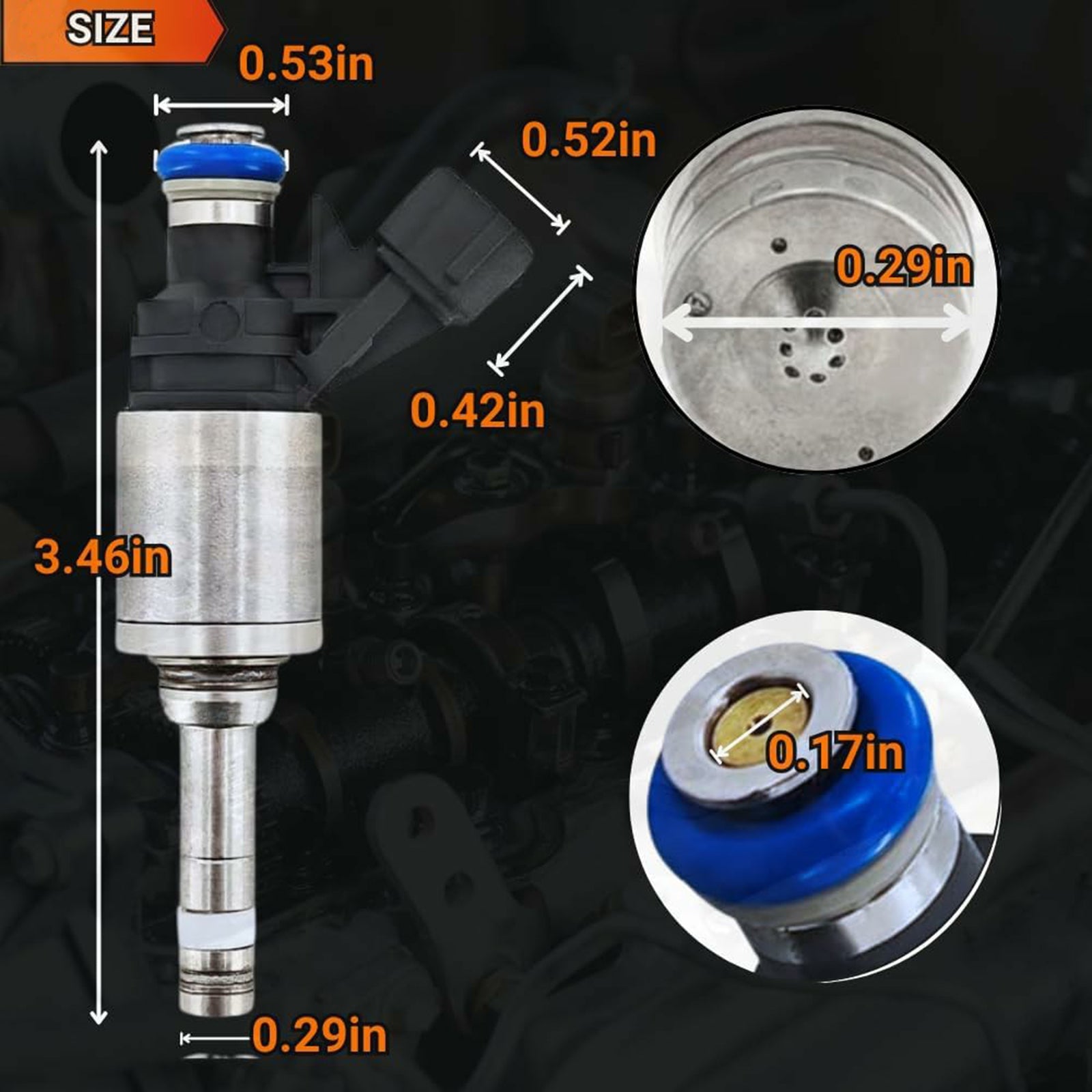 1Pcs Fuel Injector For Nissan Pathfinder Infiniti QX60 17-20 V6 3.5 16600-6KA0A