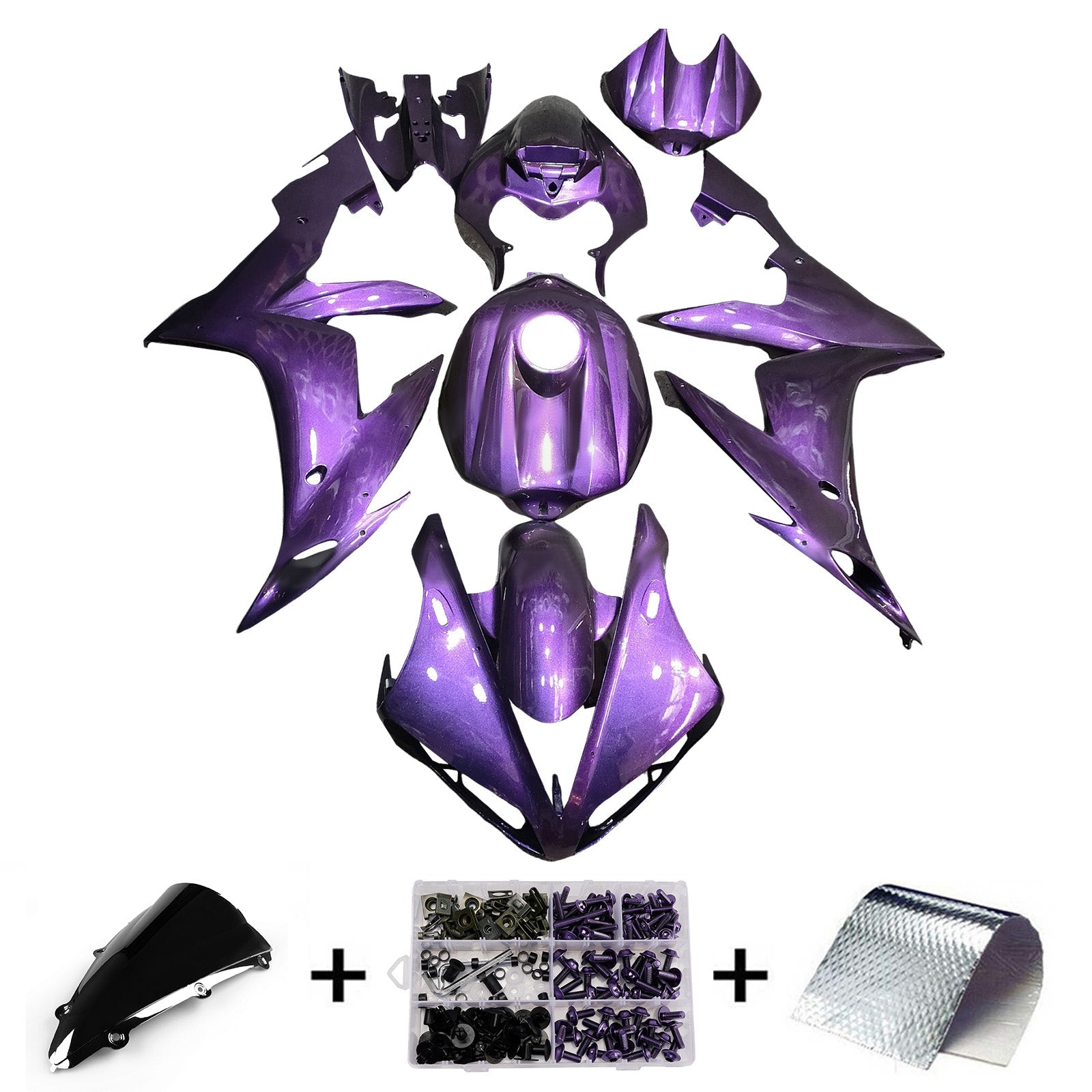Injection Fairing Kit Bodywork Plastic ABS For Yamaha YZFR1 YZF-R1 2004-2006