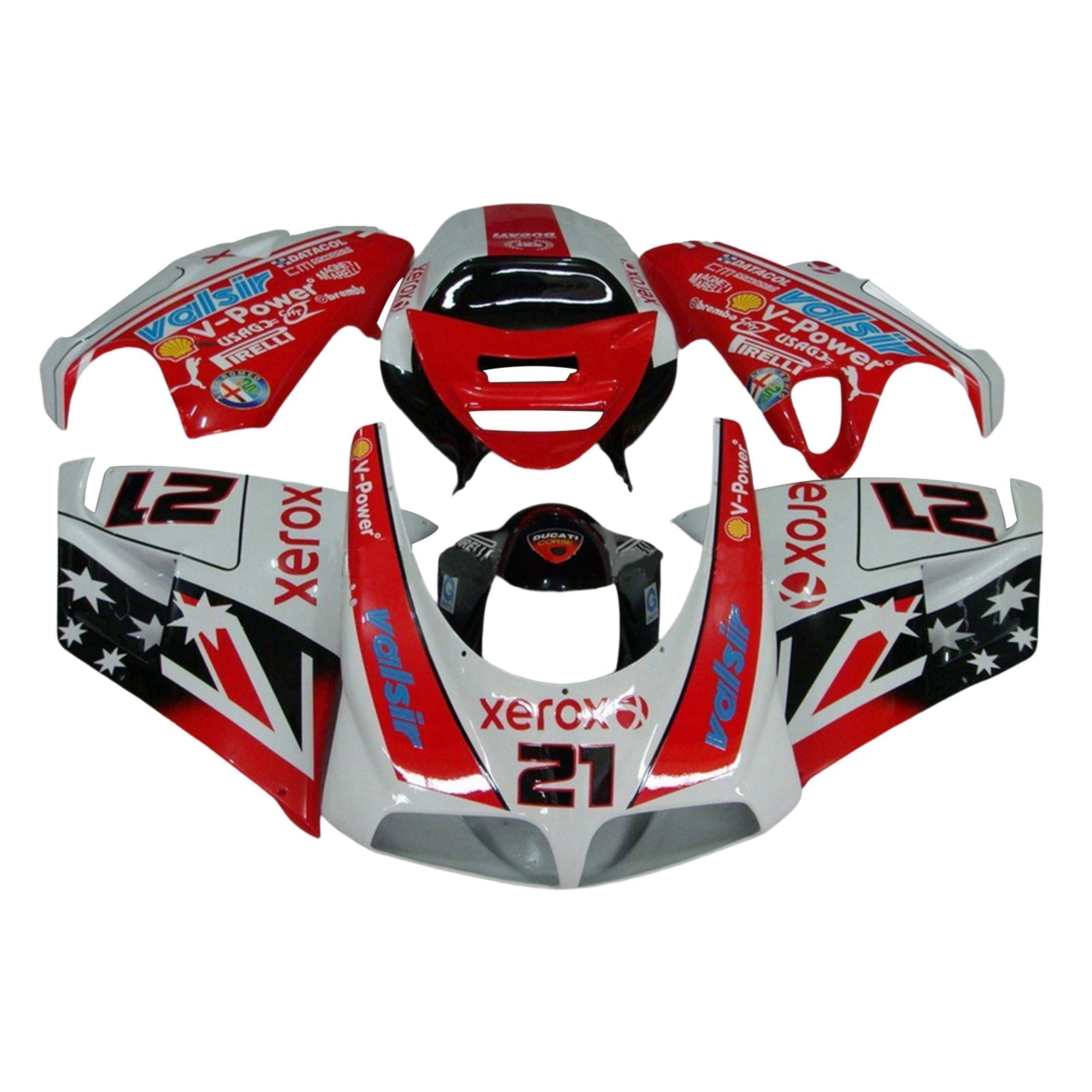 1996-2002 Ducati 996 748 916 998 Fairing Kit Bodywork ABS #103