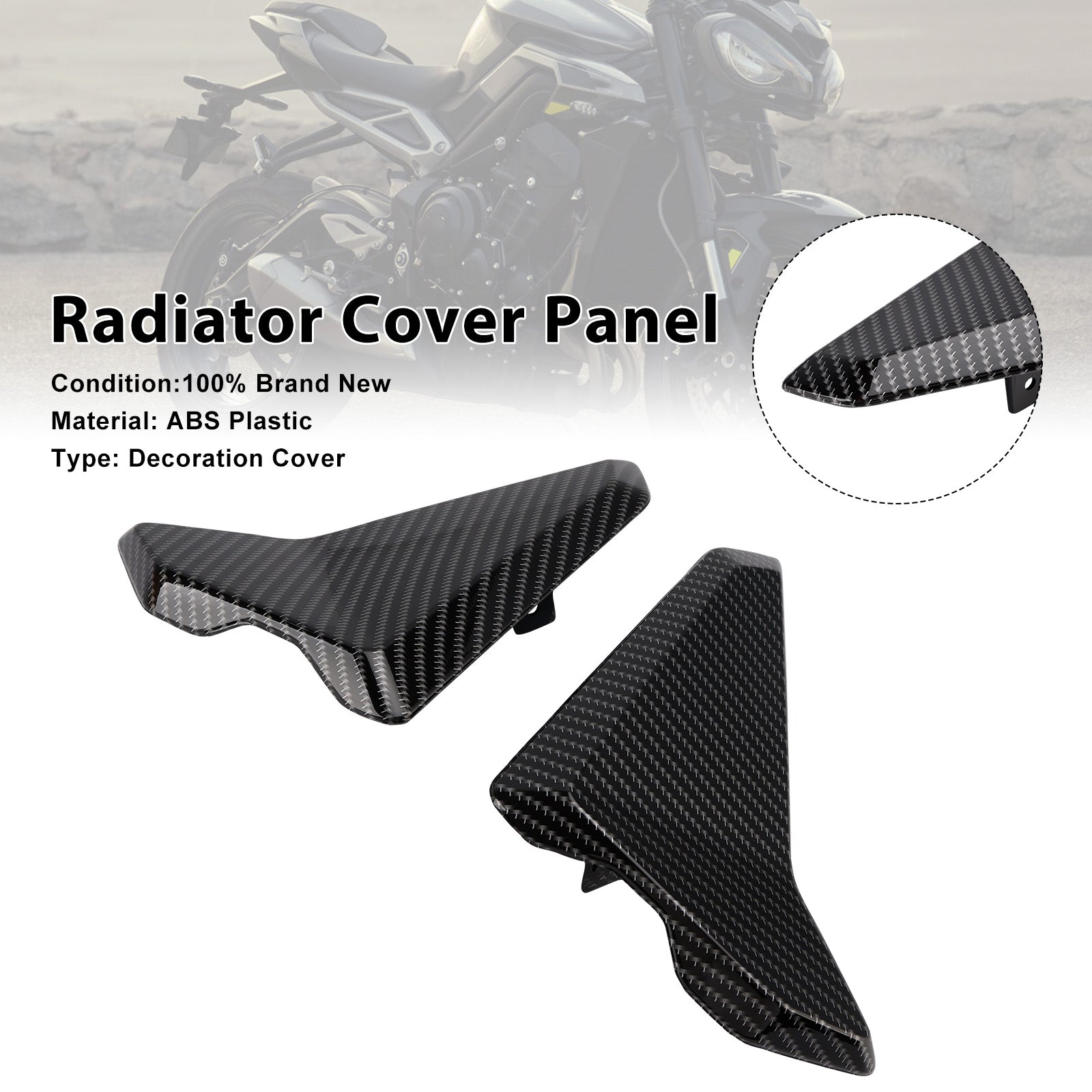 2023-2025 Street Triple 765 R/RS Radiator Side Cover Fairing Panels