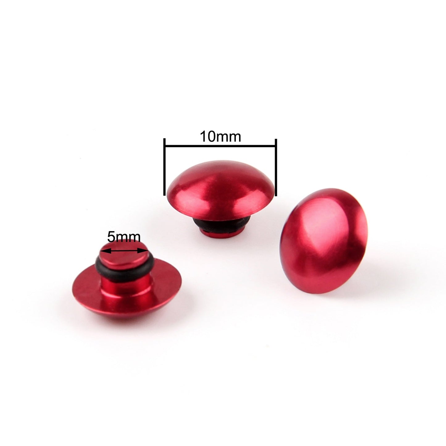 Universal M6 6MM Motorcycle Hex Socket Bolt Screw Nut Head Cover Cap Red Generic