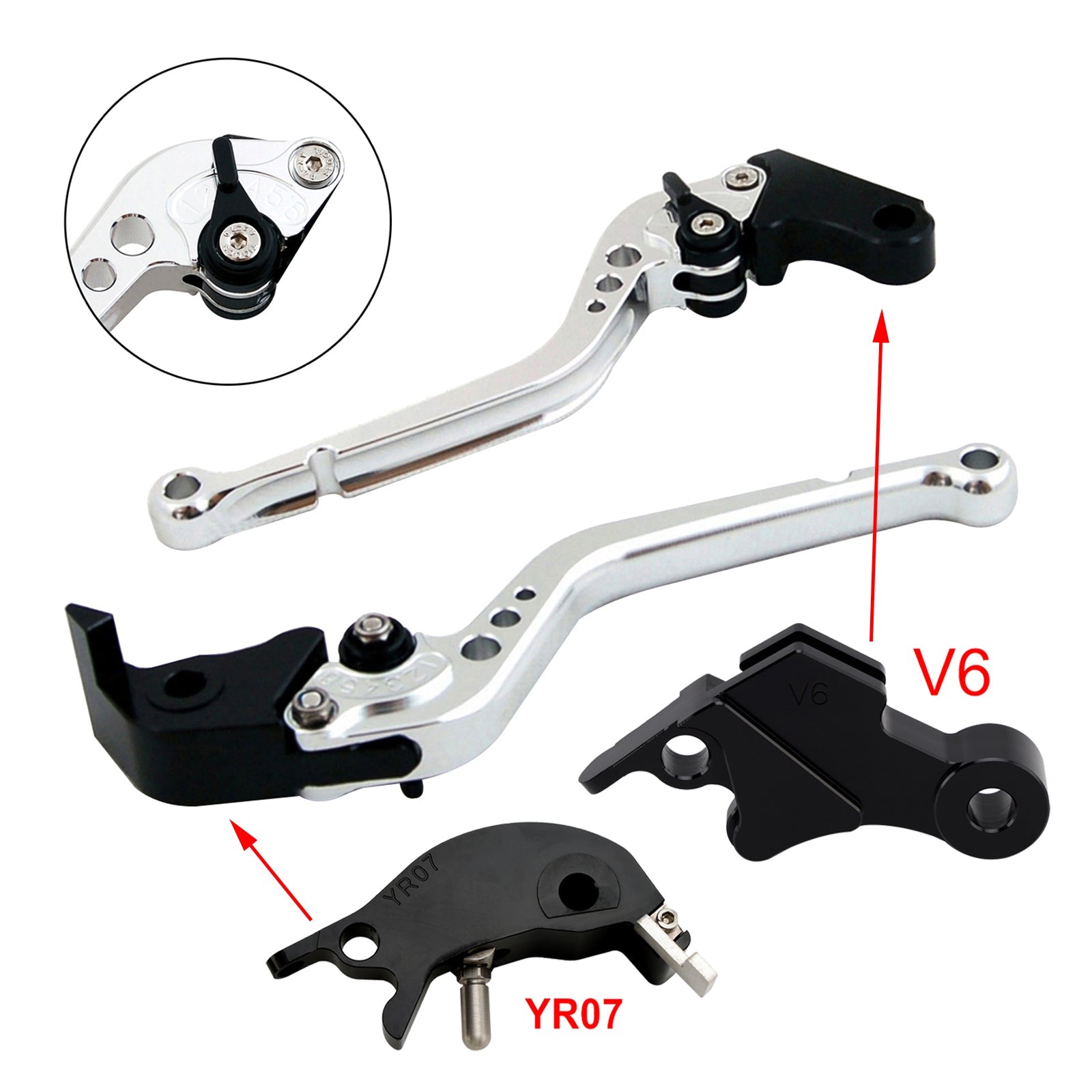 Long Clutch Brake Lever fit for YAMAHA XSR900 XSR900GP MT-09 MT-09SP 2024-2025