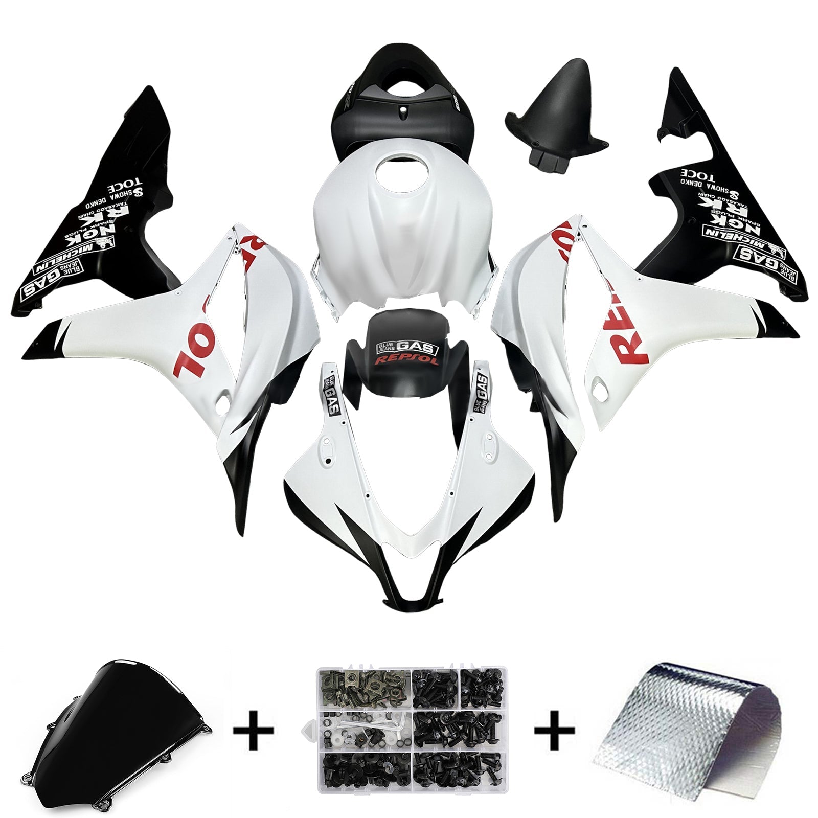 Injection Fairing Kit Bodywork Plastic ABS For Honda CBR600RR 2007-2008 F5