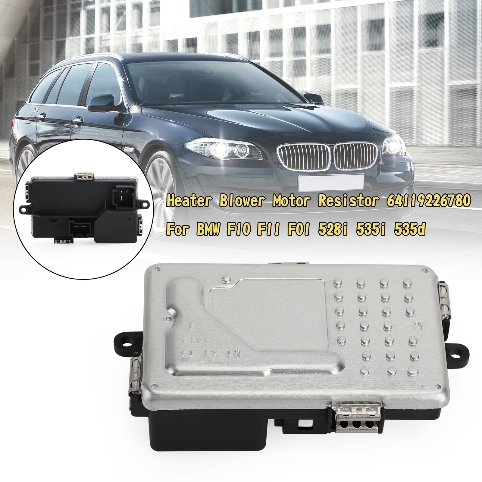 2016 BMW 650i Base Convertible 2-Door Heater Blower Motor Resistor 64119226780 Generic