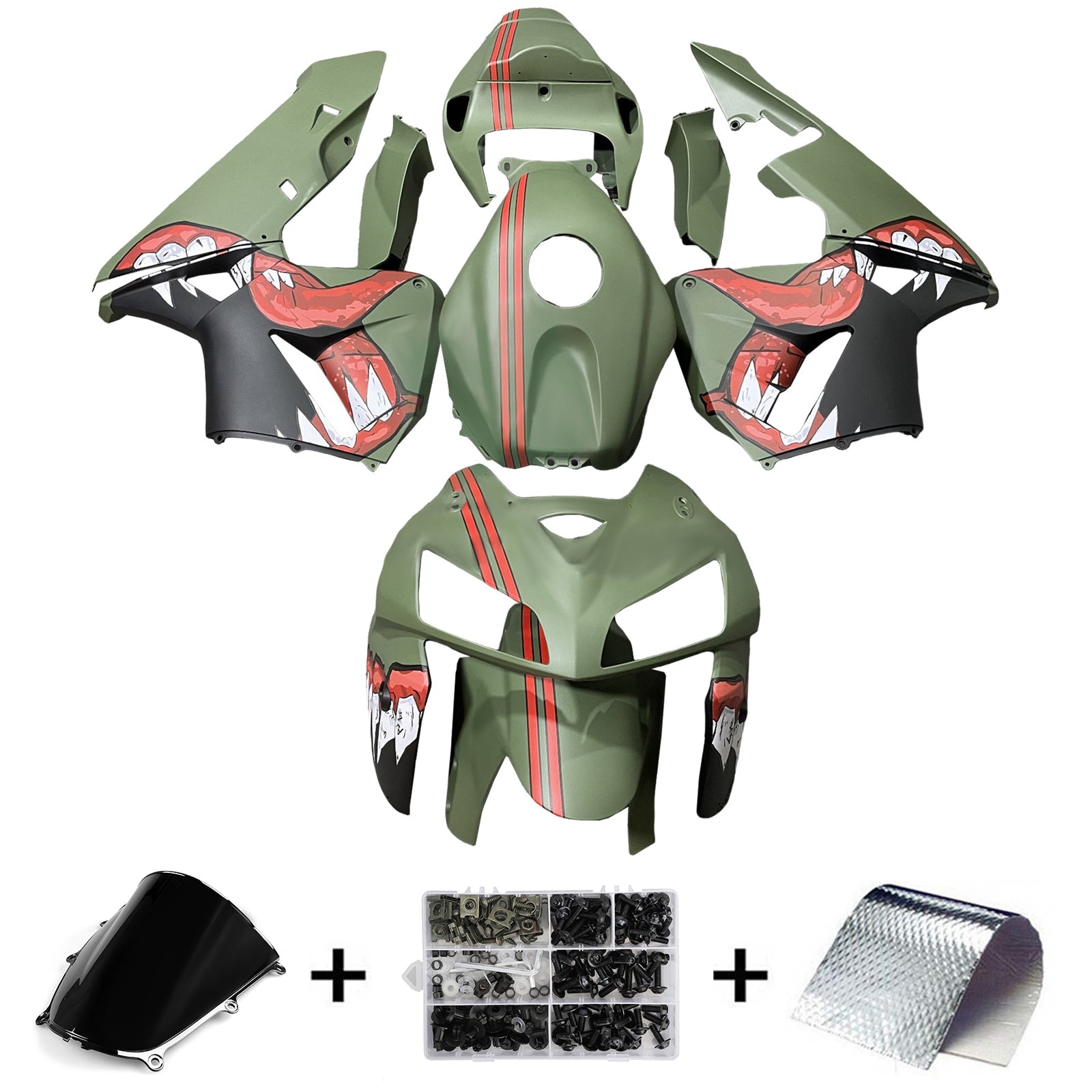 Injection Fairing Kit Bodywork Plastic ABS For Honda CBR600RR 2005-2006 F5