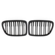 2009-2014 BMW X1 E84 Dual Slats Front Hood Kidney Grill Grille Matt Black/Gloss Black 51112993305 51112993306 51112993307 51112993308 51117347669 51117347670 Generic