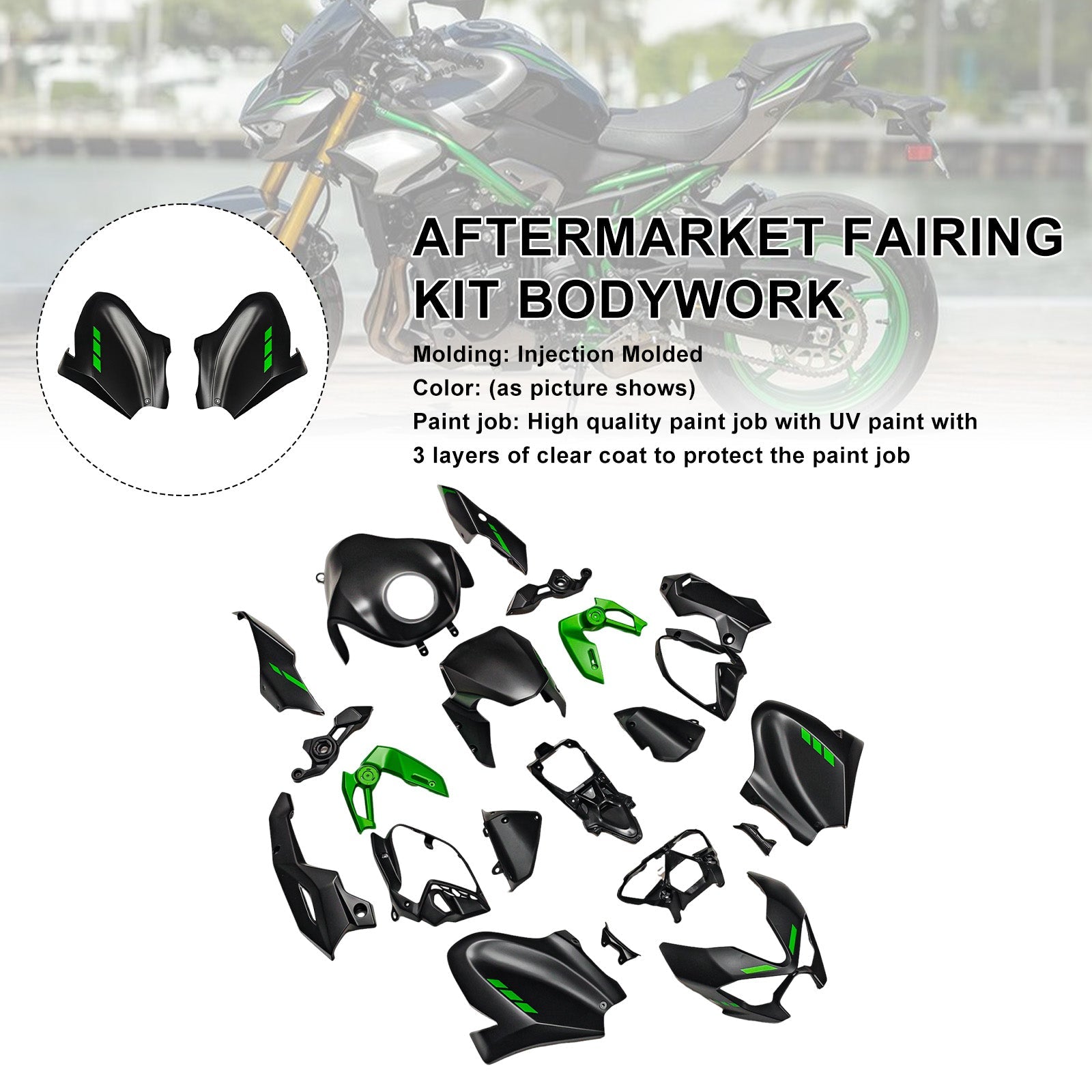 Injection Bodywork Fairing Kit for Kawasaki Z900 2025-2026