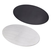 Oval Blank Aluminum Alloy License Plate DIY Universal fit for Motorcycle