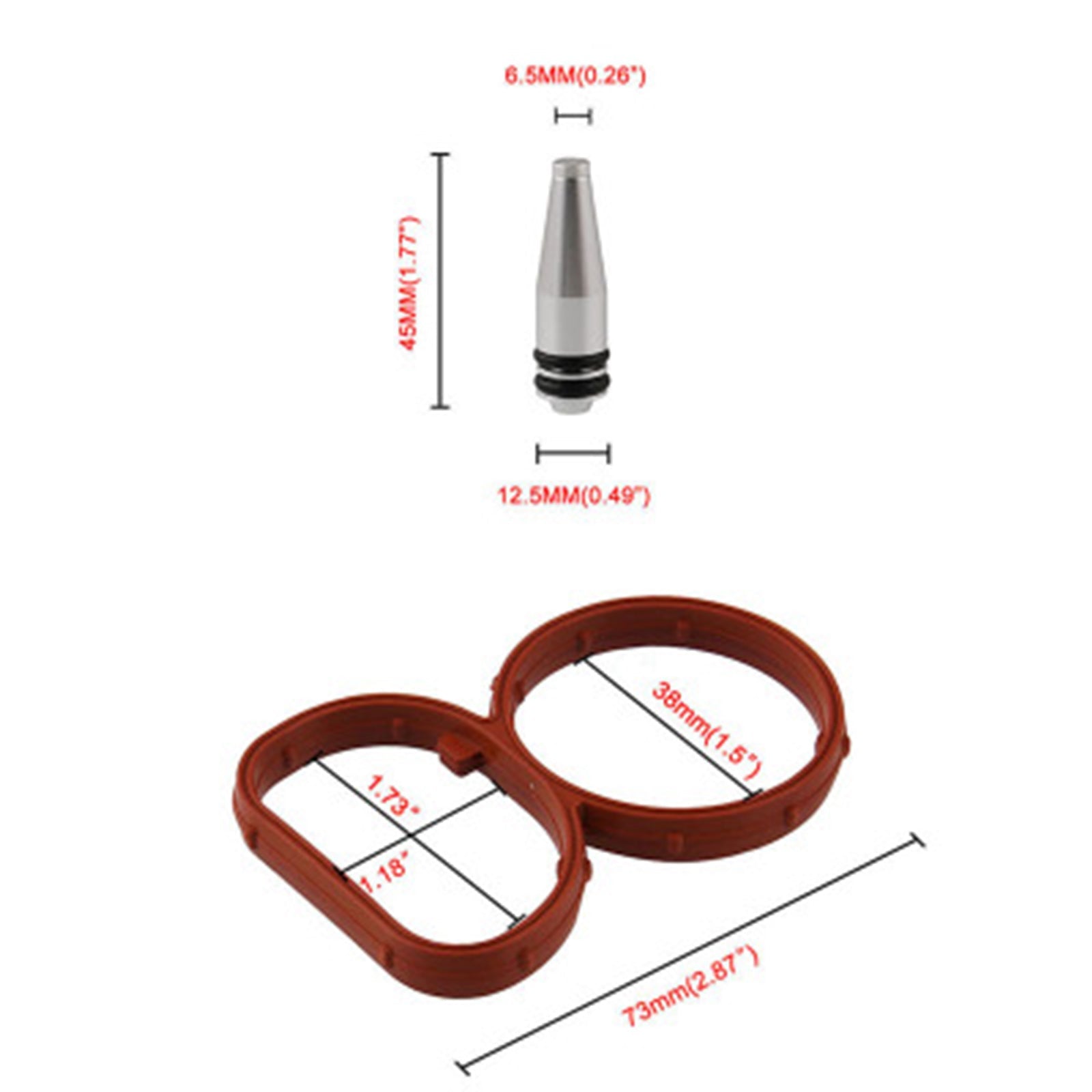 Intake Manifold Repair Plug Sealing Bung With Gaskets For BMW N47 2.0D