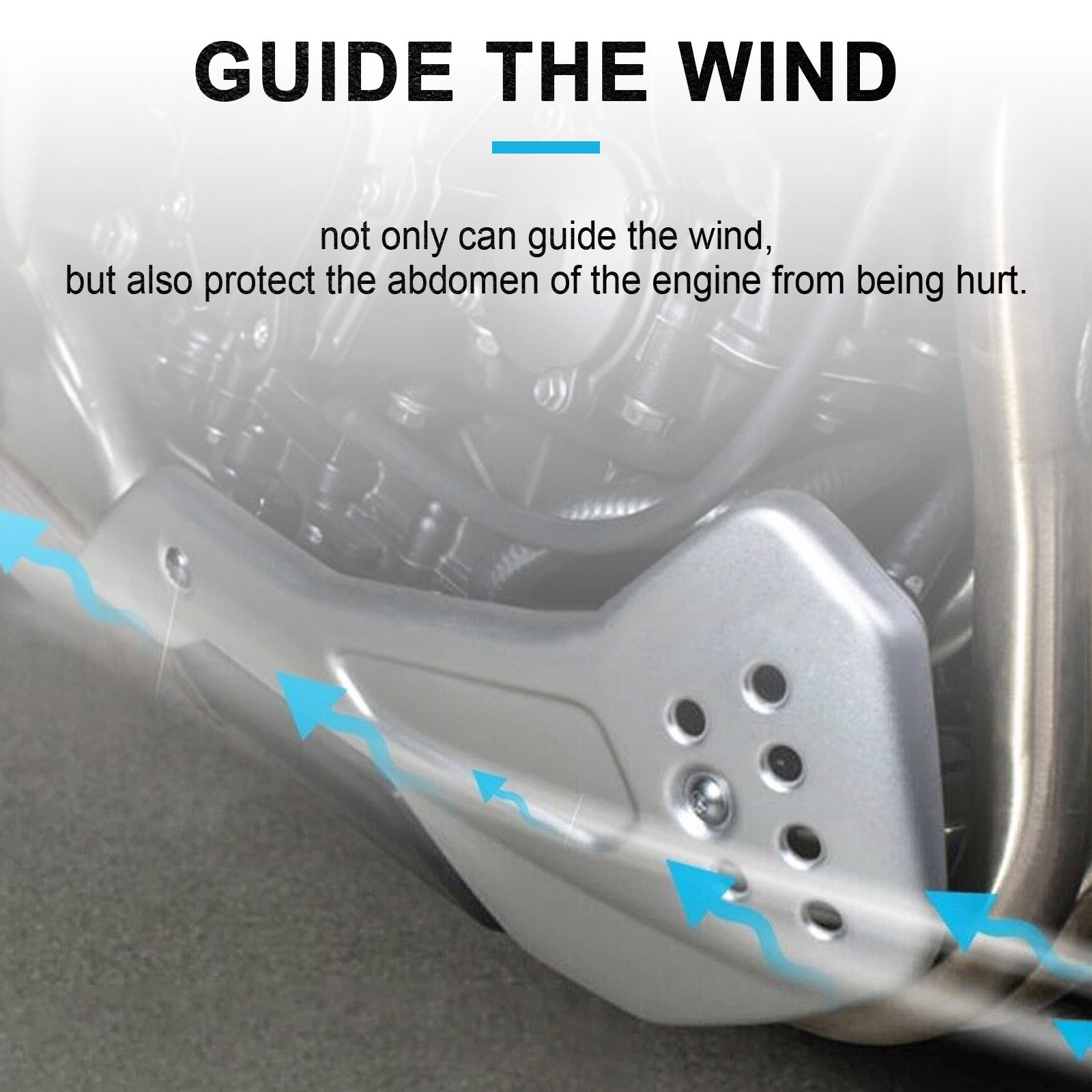 2021 Trident 660 Lower Engine Belly Protection Plates Side Fairing Generic