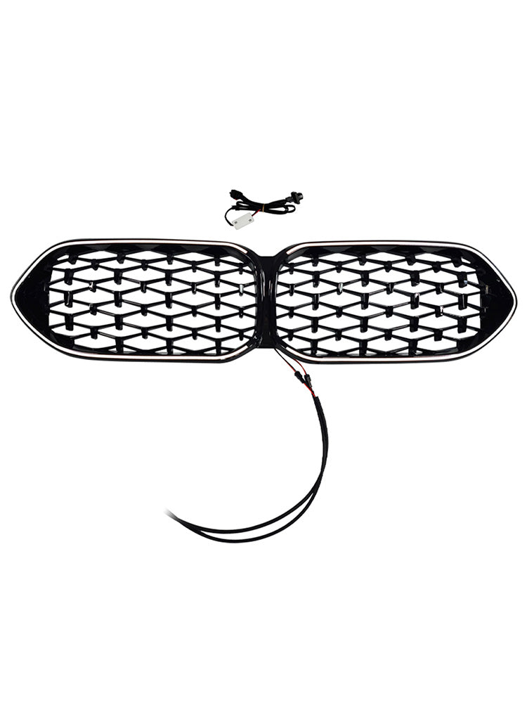2020-2023 Fit BMW 2 Series F44 Coupe Diamond Gloss Black Front Grille Grill