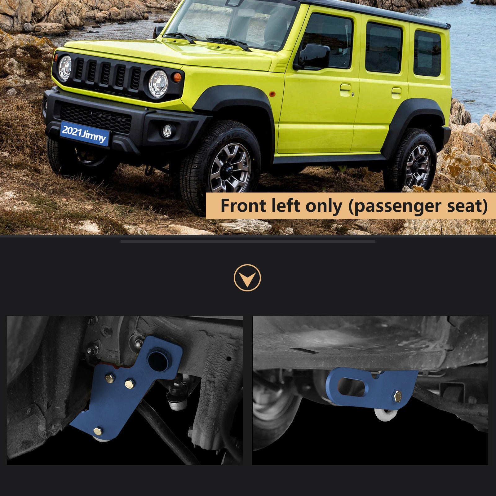 2019-2023 Suzuki Jimny JB64W JB74 Left Front Towing Hitch Trailer Hitch