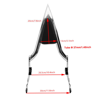 09-22 CVO Road Glide Street Road King Backrest Sissy Bar