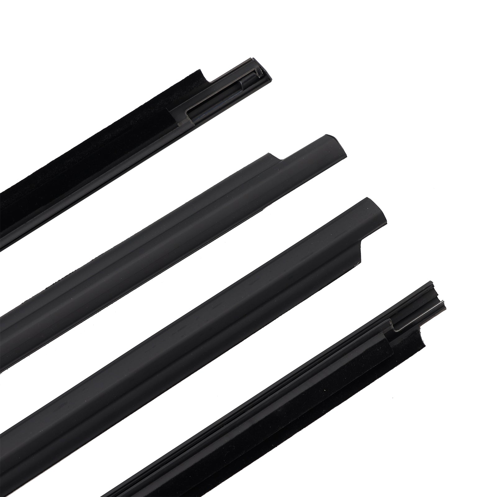 2008-2015 Toyota Land Cruiser LC 200 4PCS Door Glass Belt Outer Molding Weatherstrip 75710-60070