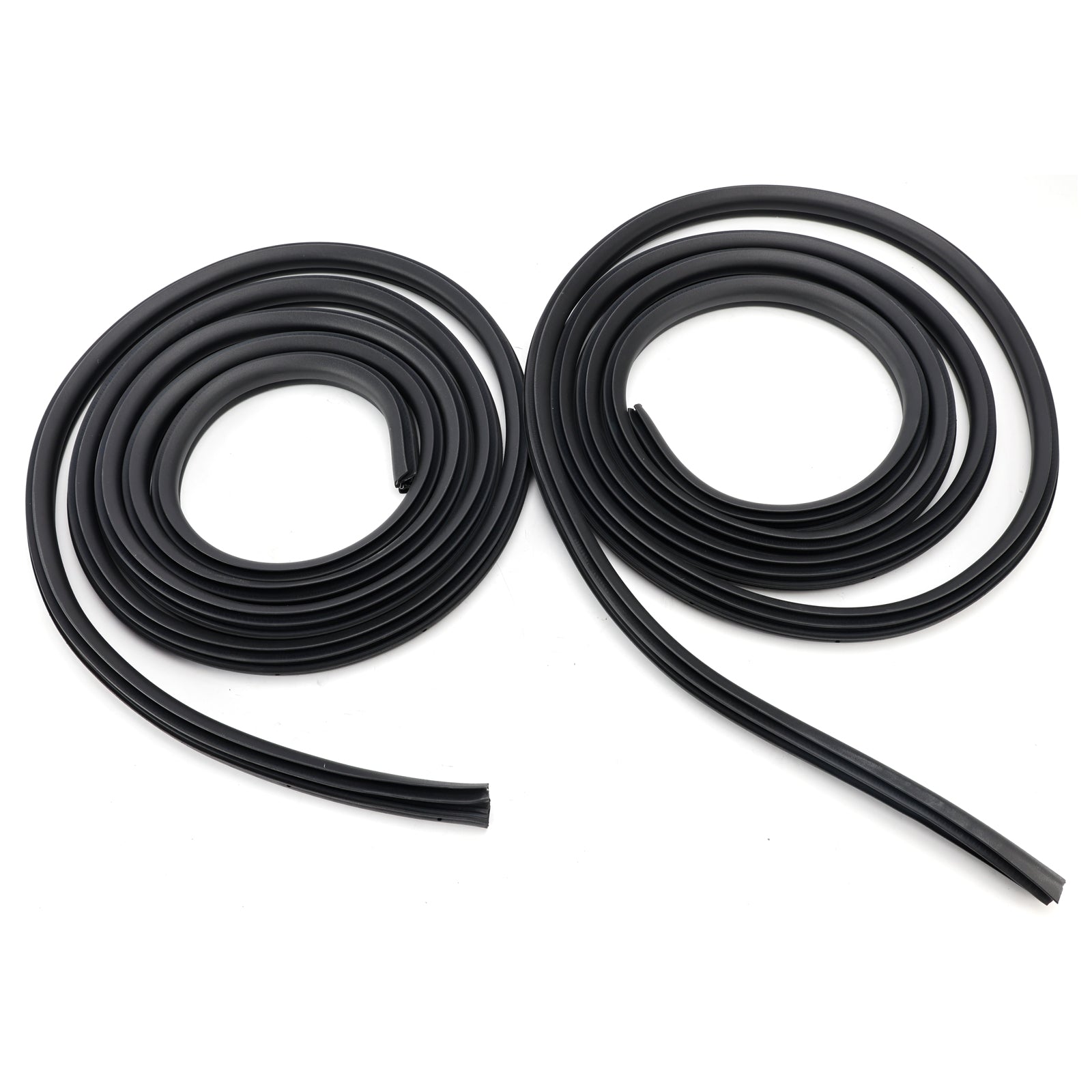2003-2009 For Hummer H2 2Pcs Front/Rear Door Rubber Seal Weatherstrip
