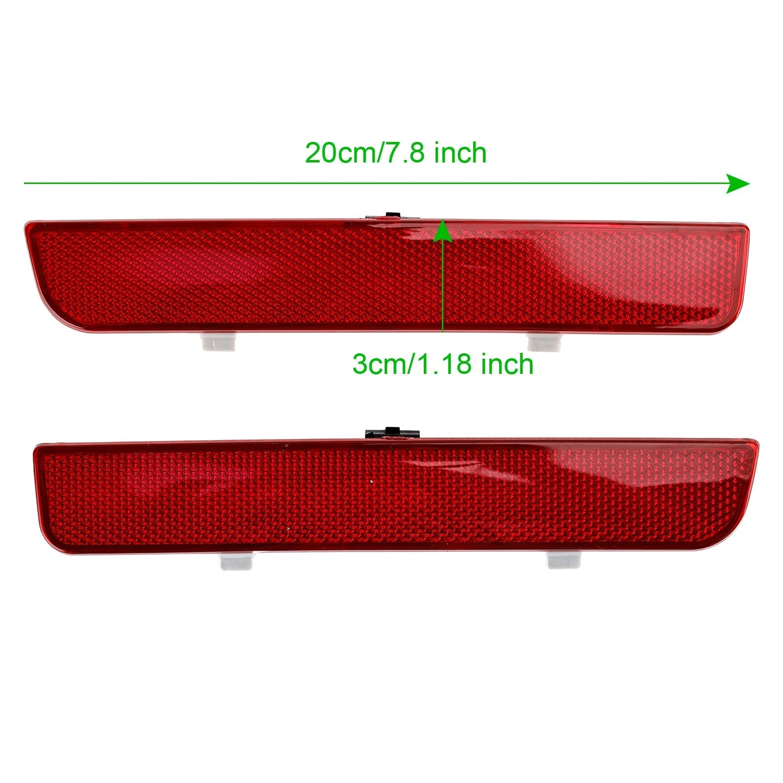 2008-13 Land Rover Freelander 2 / LR2 Red Rear Bumper Reflector Stop Brake Light LR006348 2pcs