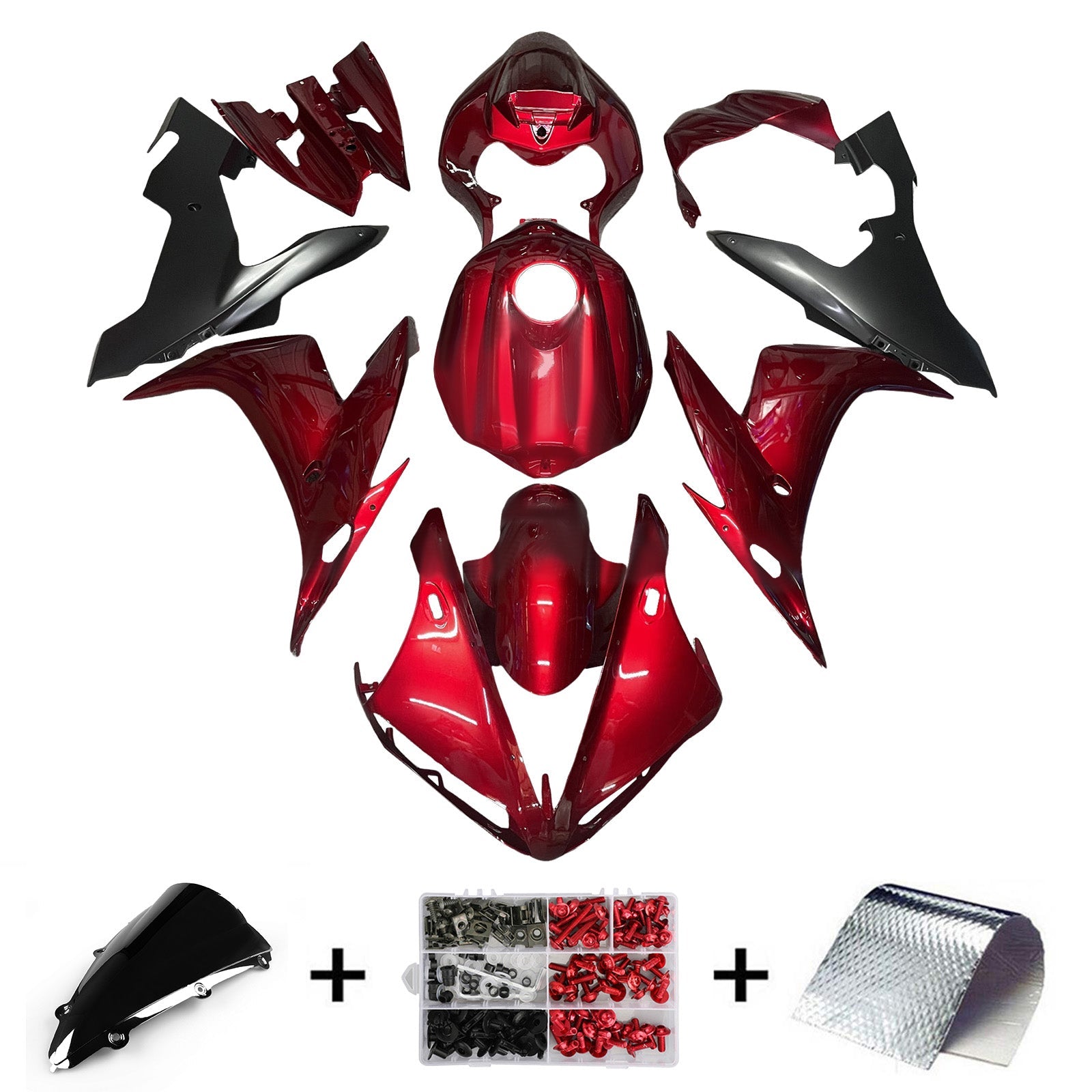 Injection Fairing Kit Bodywork Plastic ABS For Yamaha YZFR1 YZF-R1 2004-2006