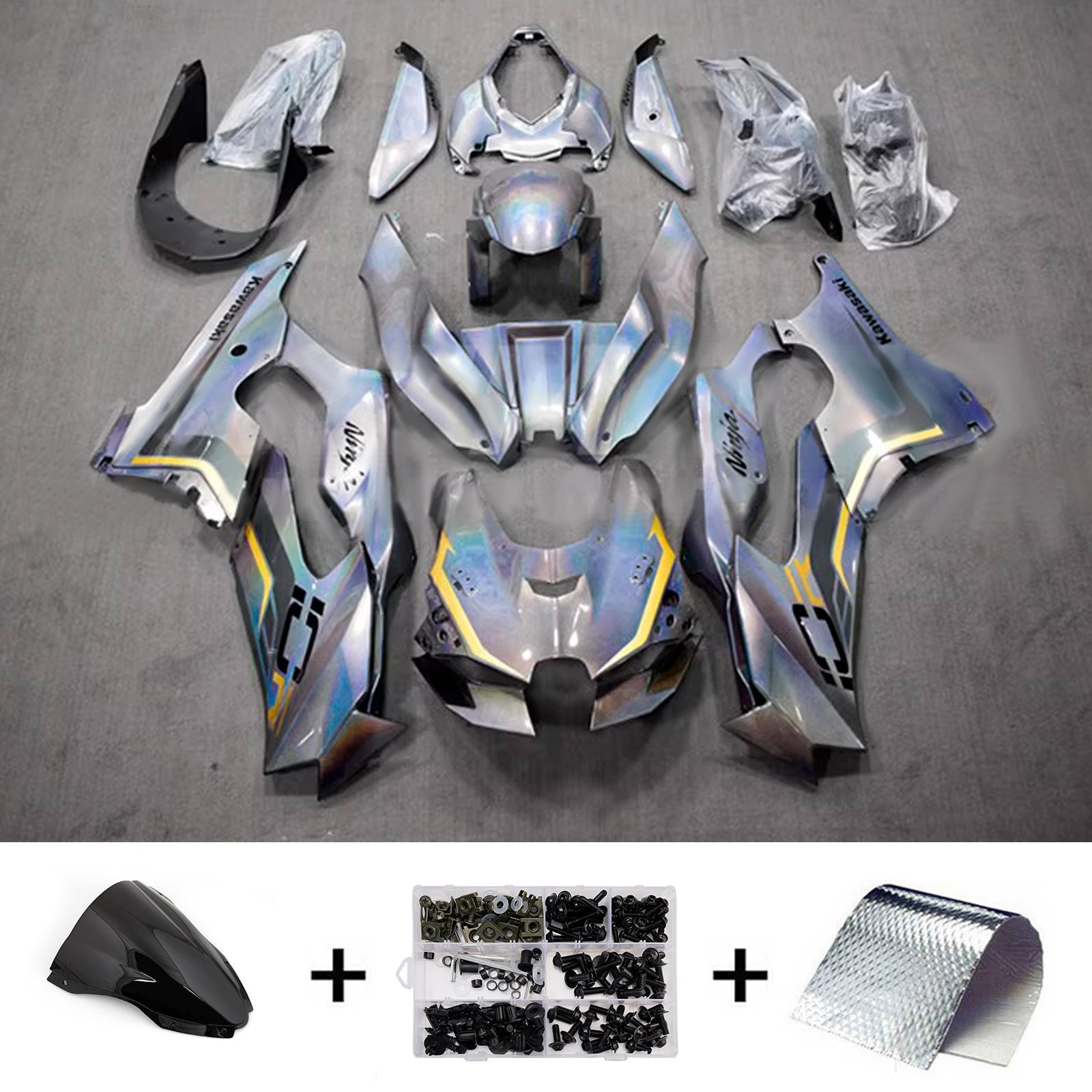 Injection Fairing Kit Bodywork ABS fit For Kawasaki ZX-10R ZX-10RR 2021-2025