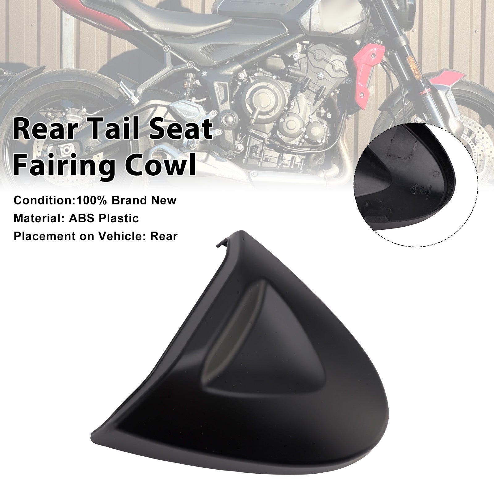 Rear Tail Seat Fairing Cowl Cover For Trident 660 2022-2025