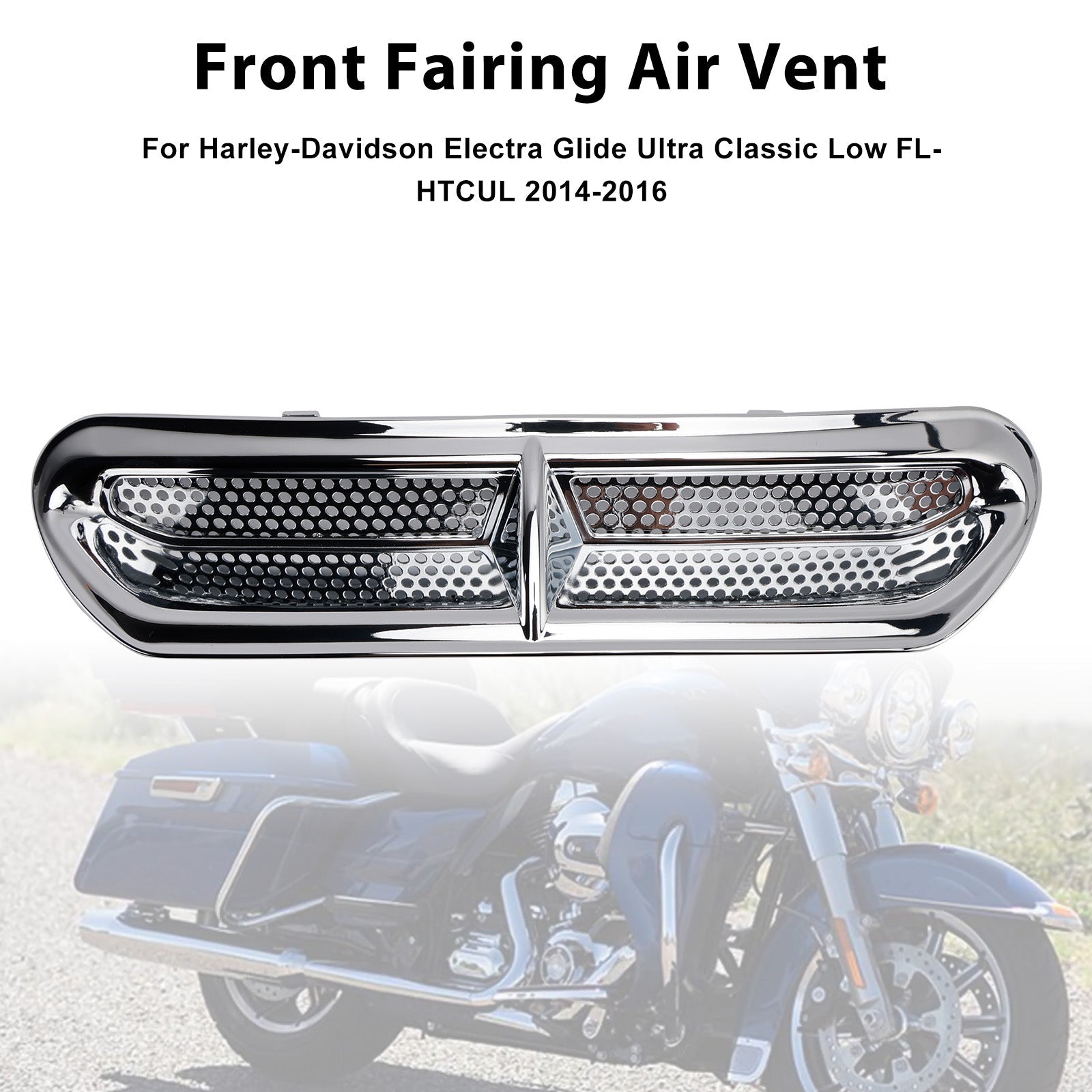 2014-2016 Harley-Davidson Electra Glide Ultra Classic Low FLHTCUL Front Fairing Air Vent Trim