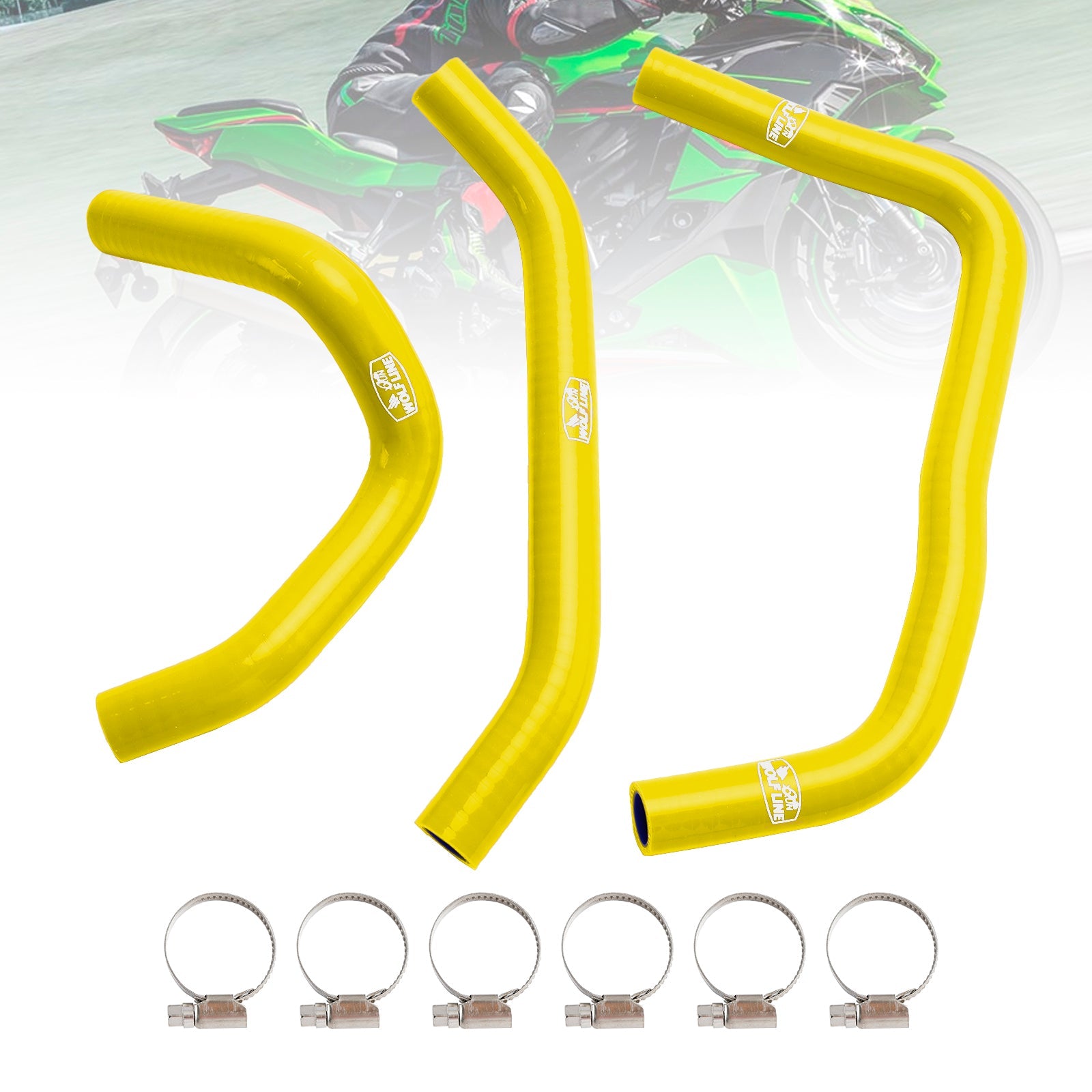 2023-2024 Kawasaki ZX4R ZX-4RR Silicone Radiator coolant Hose kit