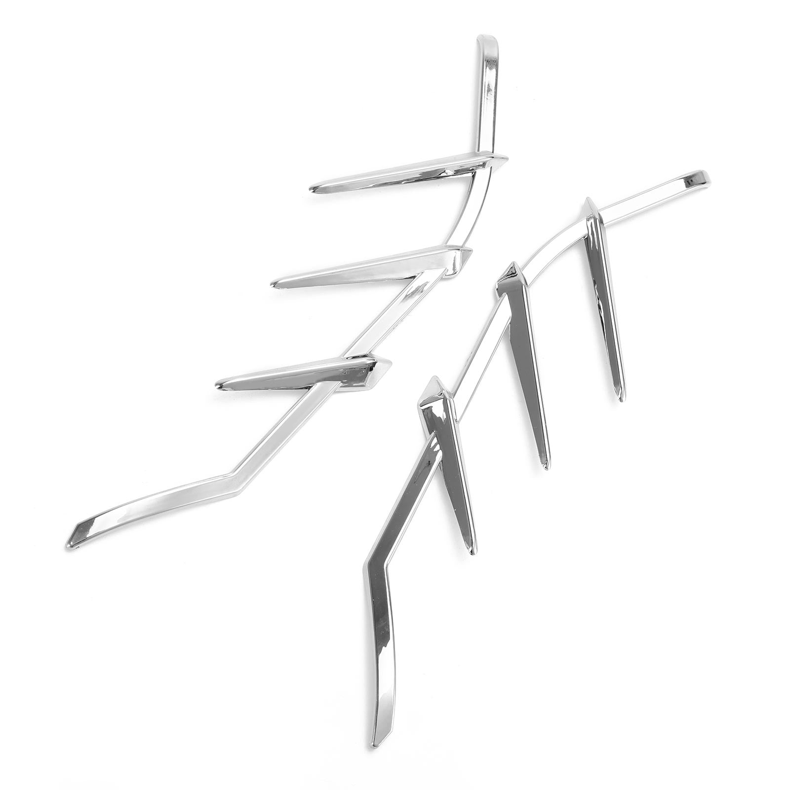 Chrome Mid-Frame Air Deflectors Trims For Road Street Electra Glide 2009-2023