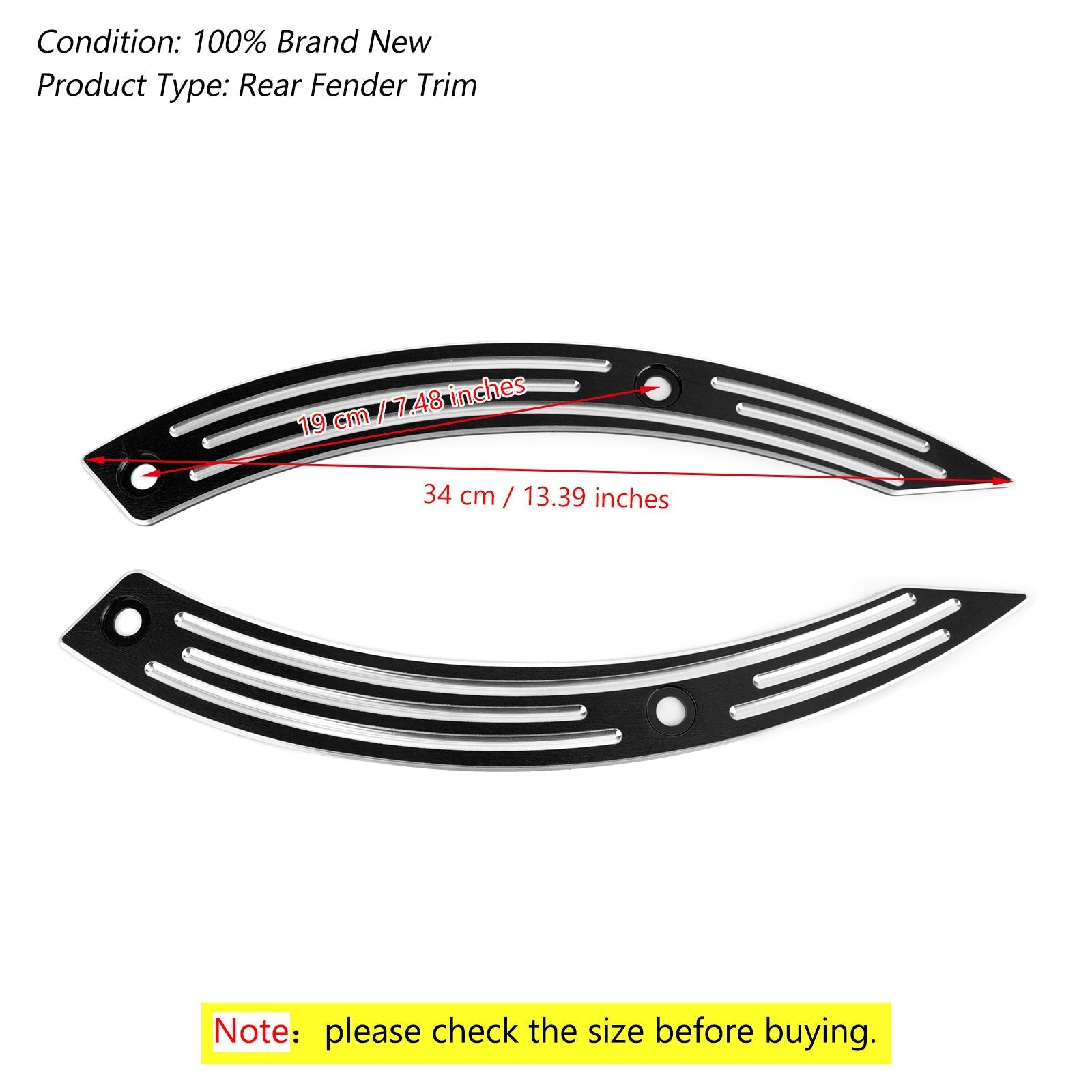 2017-2019 Honda REBEL CMX500 CMX300 Motorcycle Rear Fender Cover Trim Plate