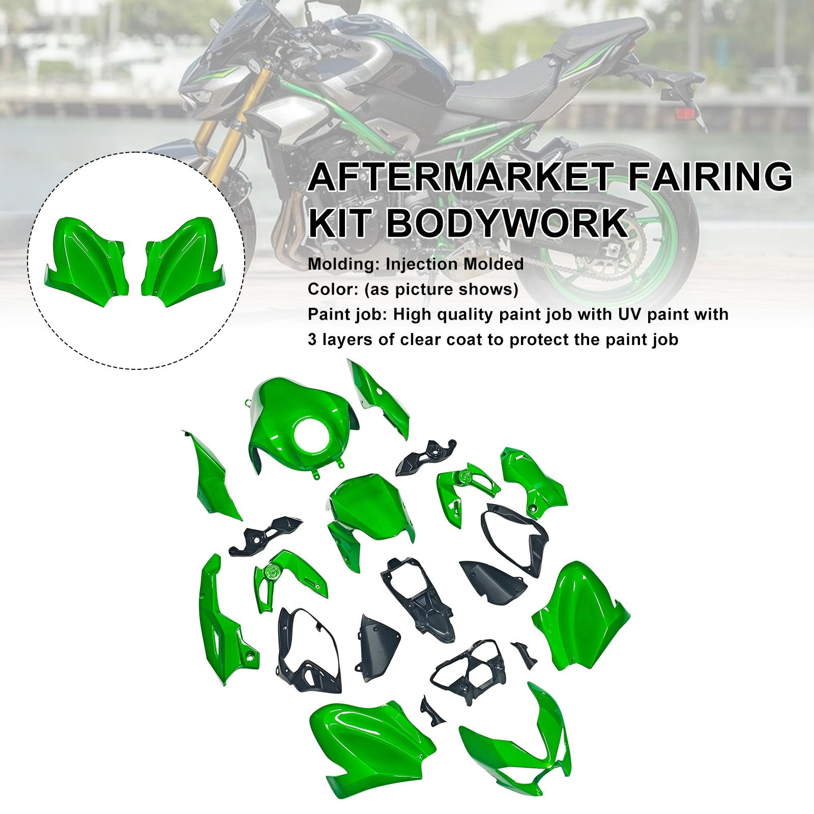 Injection Bodywork Fairing Kit for Kawasaki Z900 2025-2026