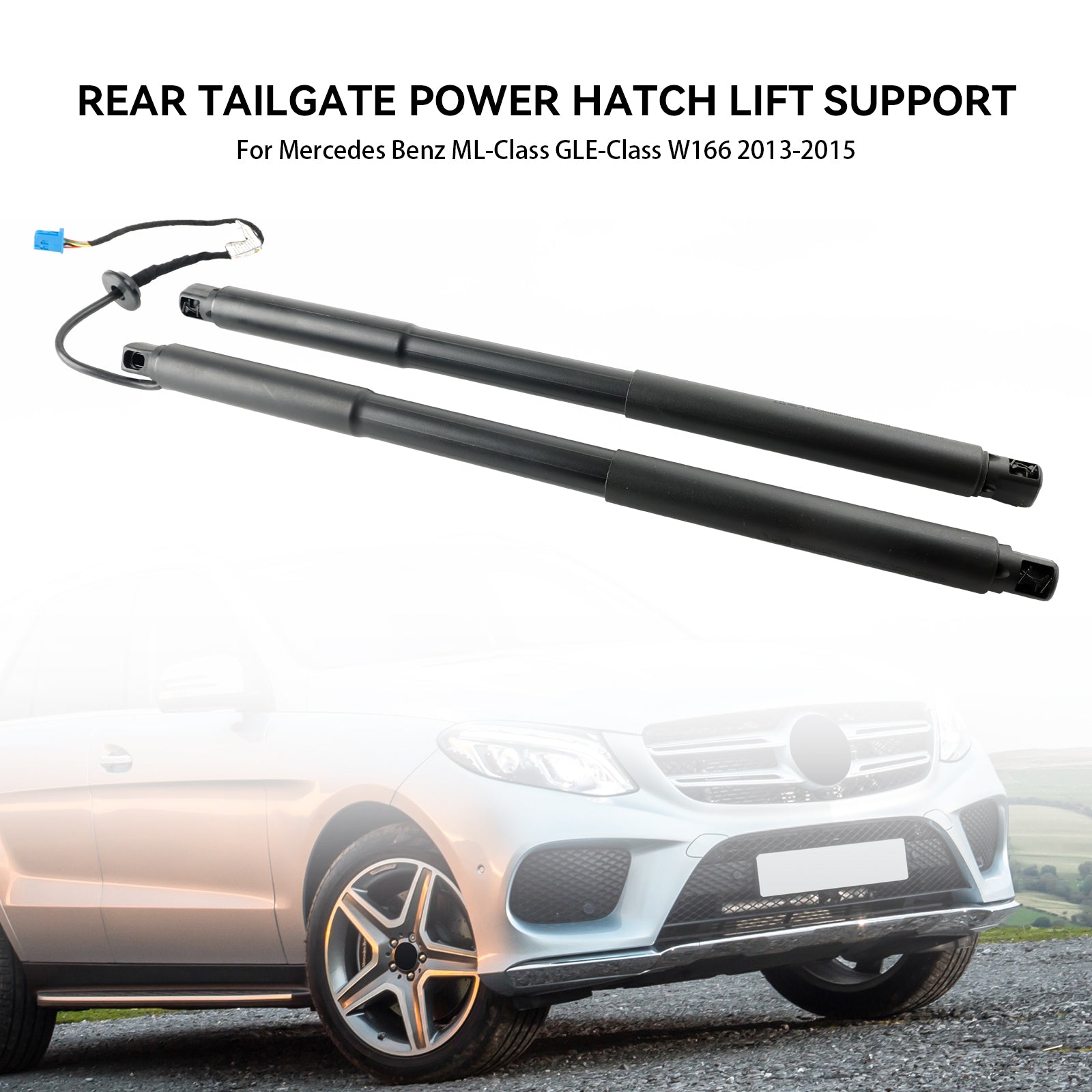 2013-2015 Mercedes Benz ML-Class GLE-Class W166 2PCS Rear Spindle Gas Strut Spring Auto Tailgate Boot 1668901130 1669802164