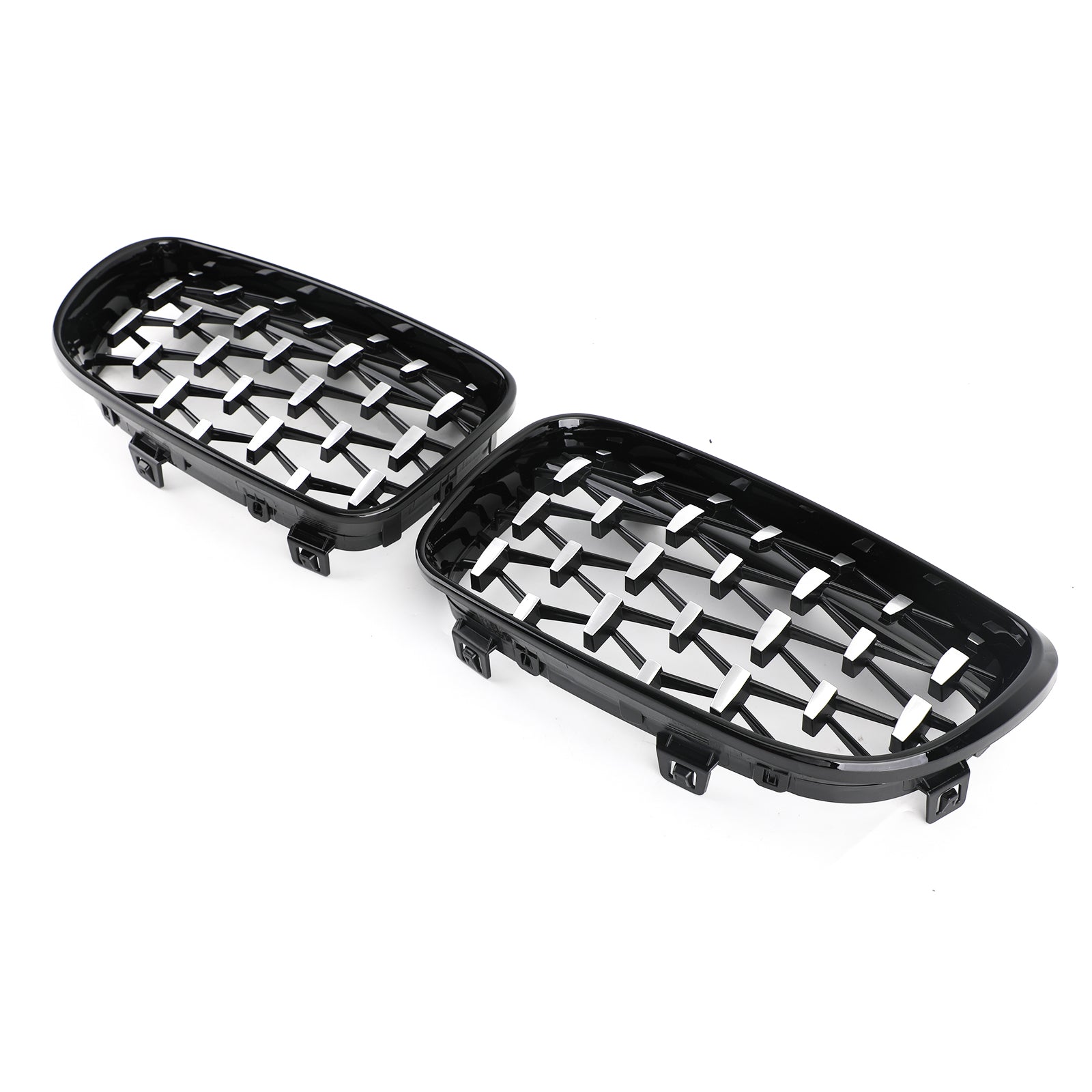 Front Grille Fit for BMW 1 Series E81 E87 E82 E88 128i 135i 2008-2012 Black & Chrome Generic