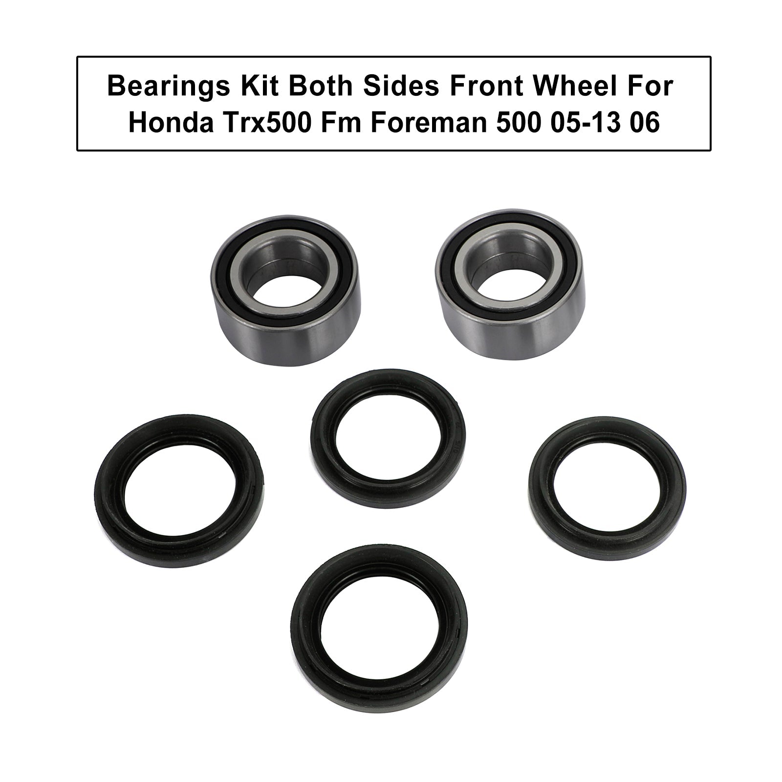 2005-2013 Honda Trx500 Fm Foreman 500 06 Bearings Kit Both Sides Front Wheel