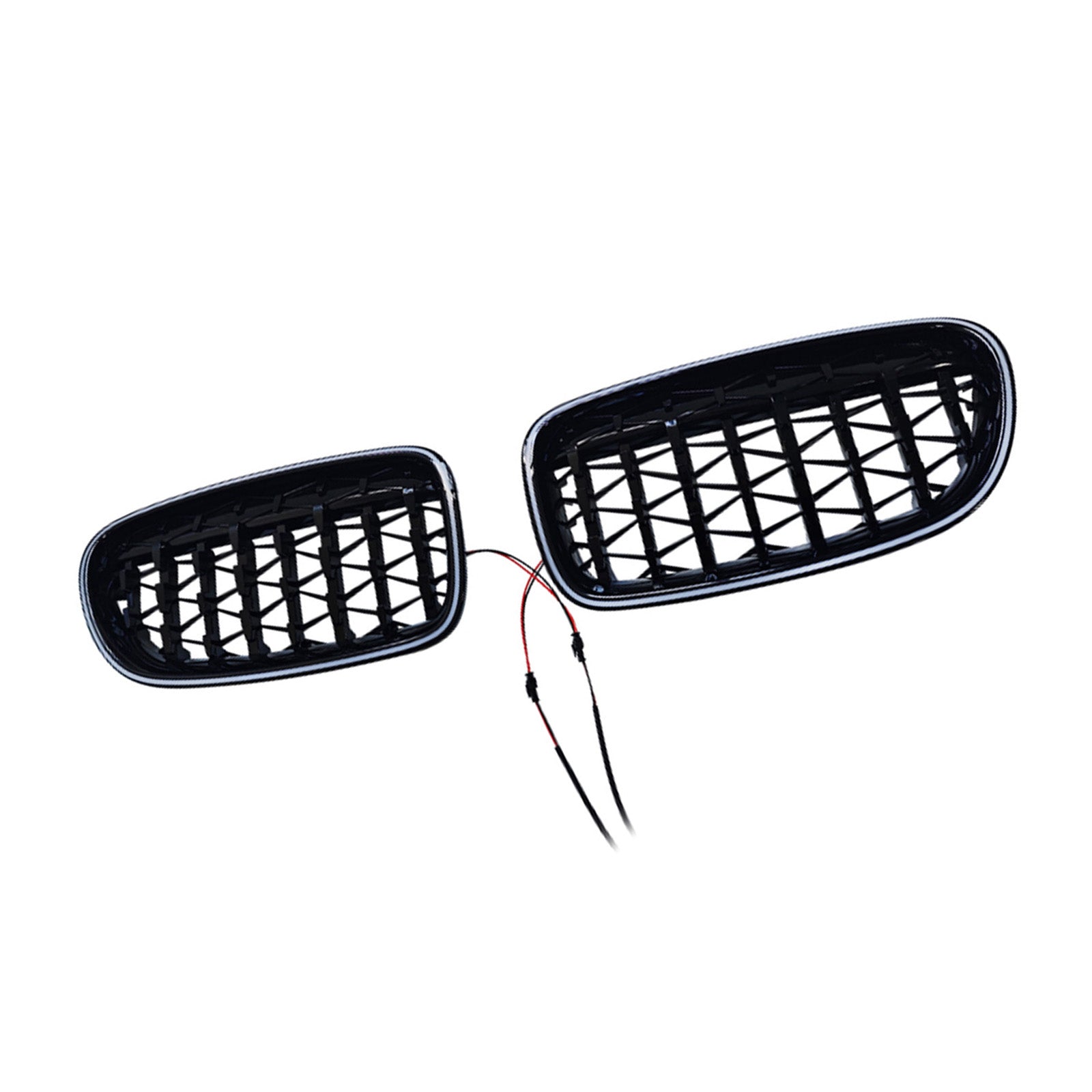 11.2009-02.2017 For BMW 5-Series F11 Touring Gloss Black Kidney Bumper Grill Grille 51137200727 51137200728